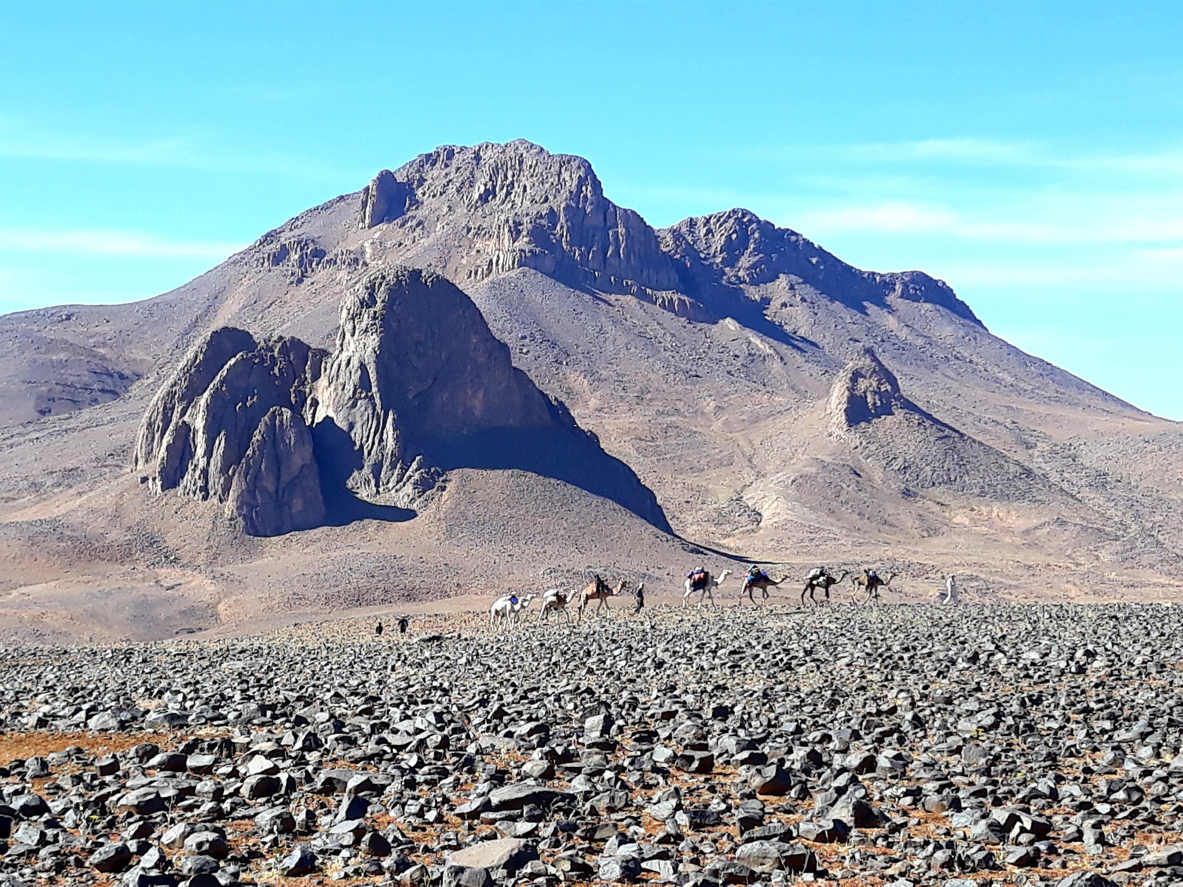 Mount Tahat, the highest summit in Algeria, seen from the east