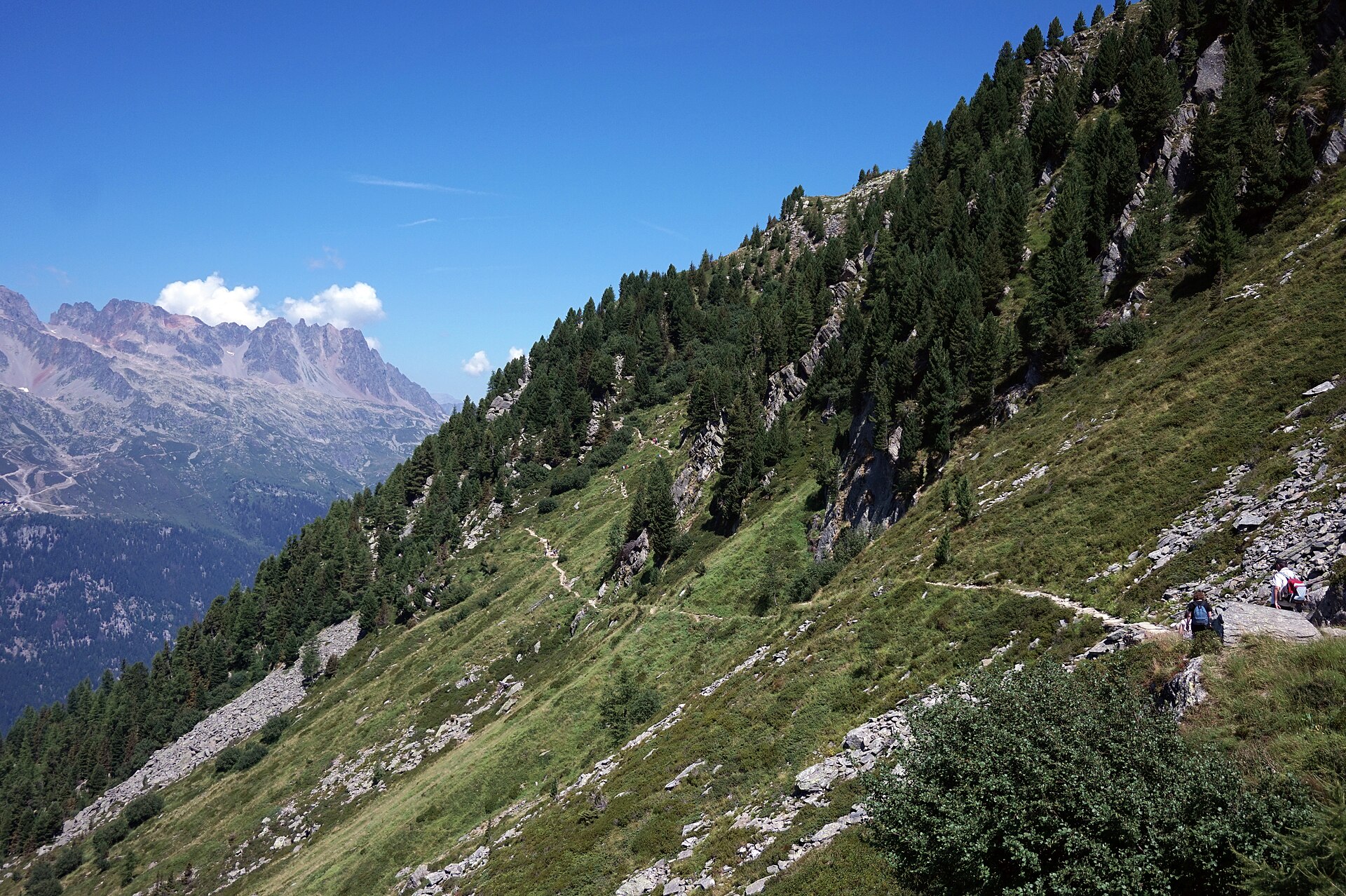 Grand Balcon Nord above Chamonix