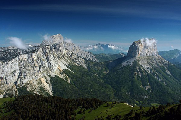 Grand Veymont and Mont Aiguille