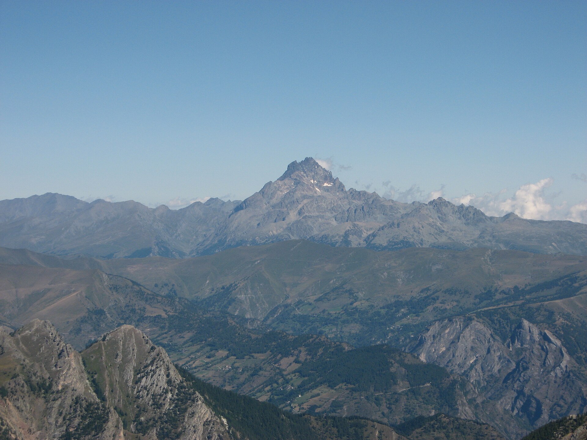 Monviso seen from Rocca la Meja