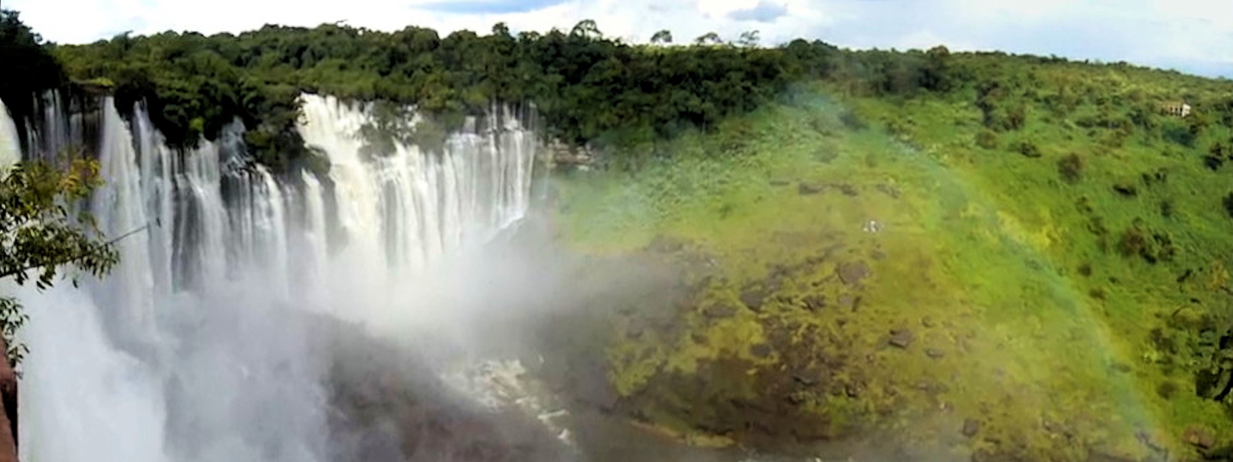 Panoramic view of Kalandula Falls on the Lucala River, Malanje Province