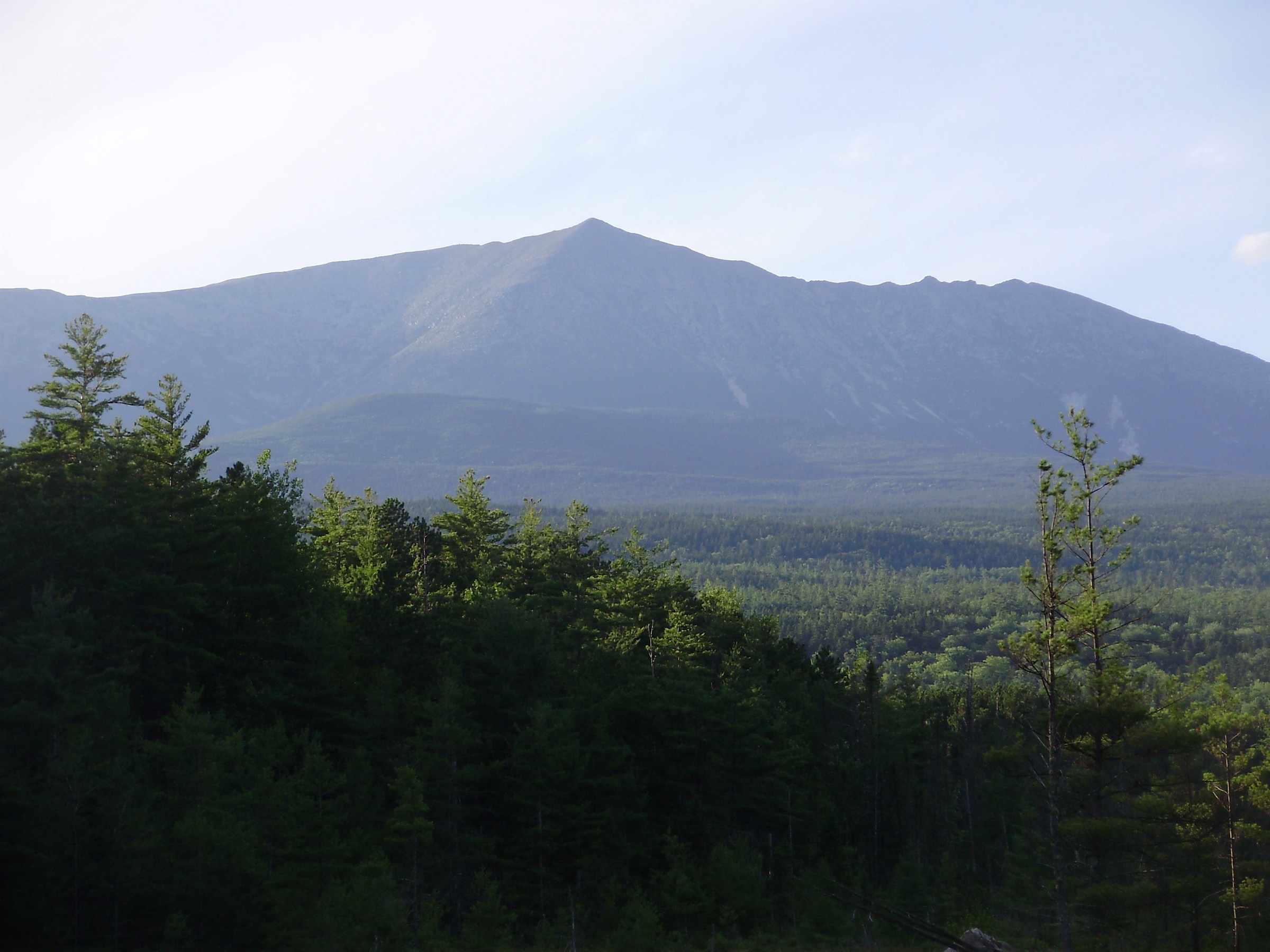 View of Mount Katahdin from Baxter State Park, Maine