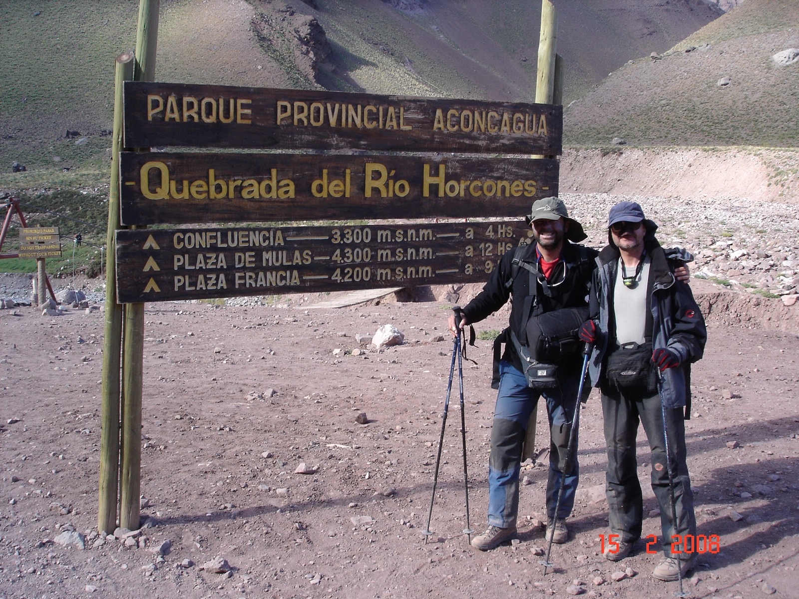 Quebrada de Horcones near Aconcagua