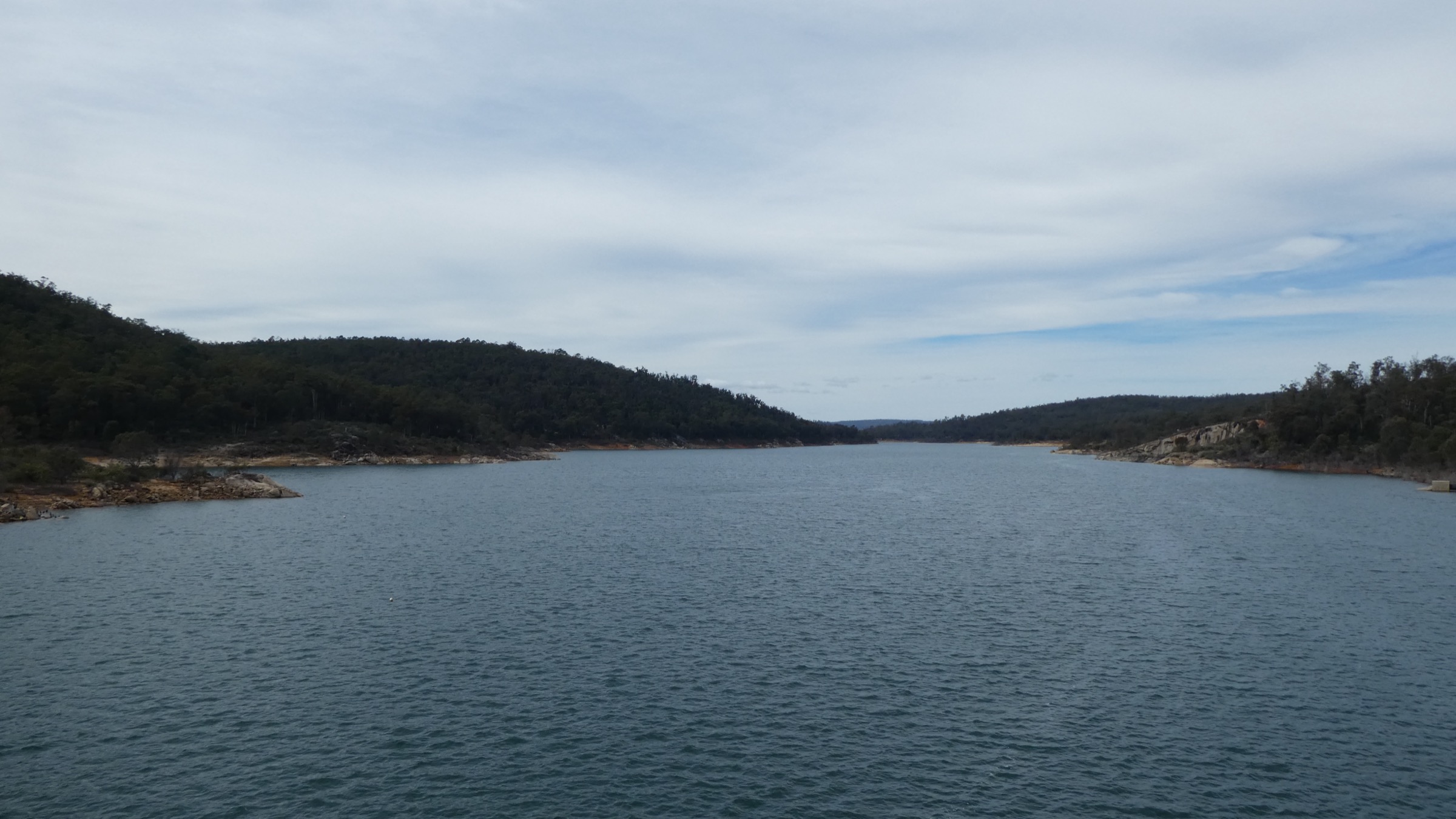 Mundaring Weir and Lake C Y O'Connor from the weir wall