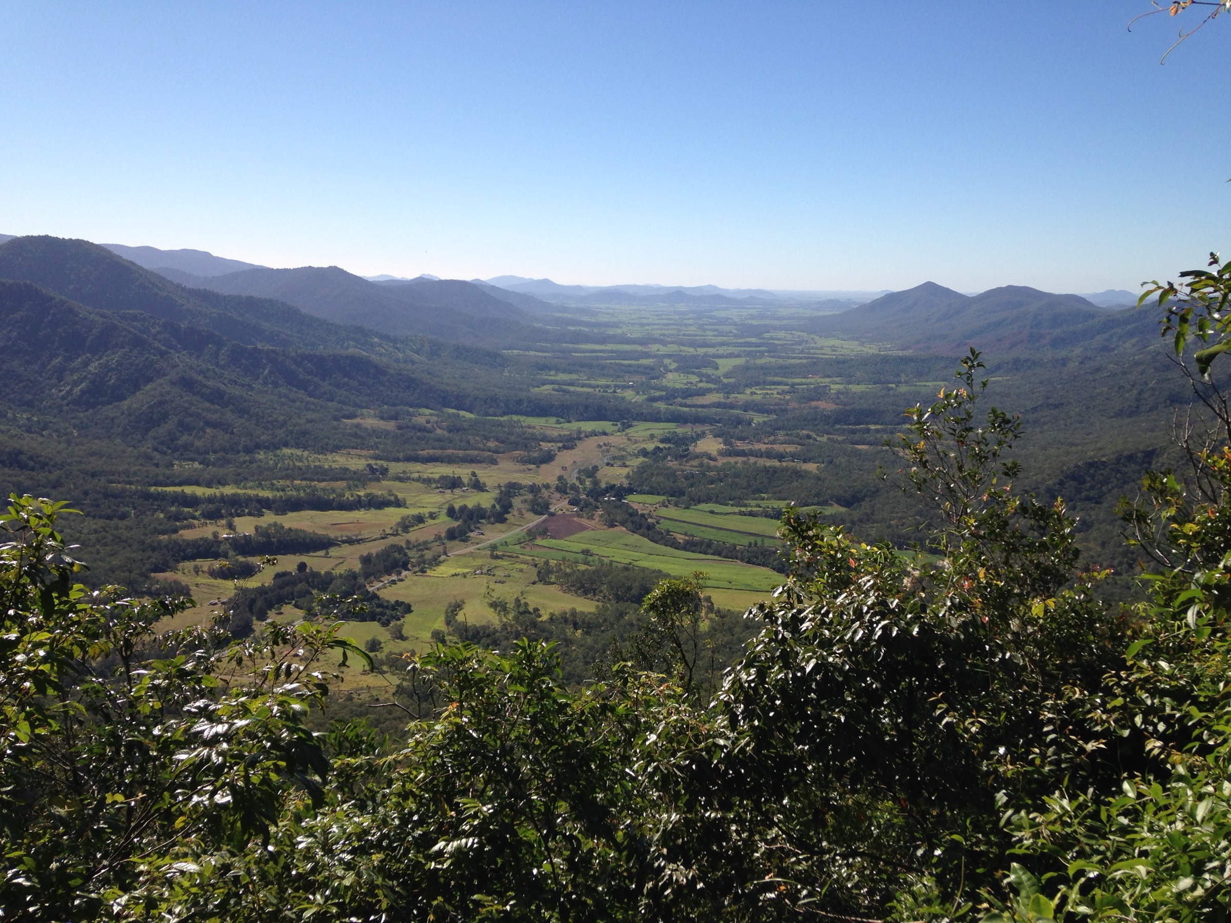 View across the Pioneer Valley from Sky Window, Eungella National Park