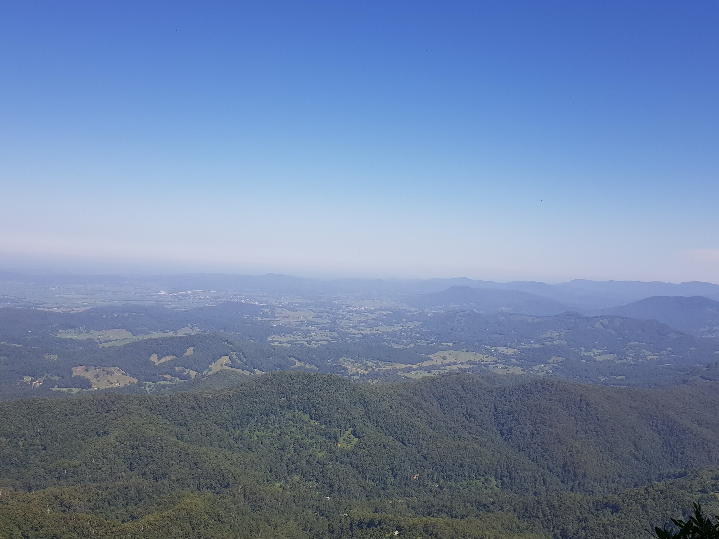 View from Best of All Lookout across the Tweed caldera to Wollumbin / Mount Warning