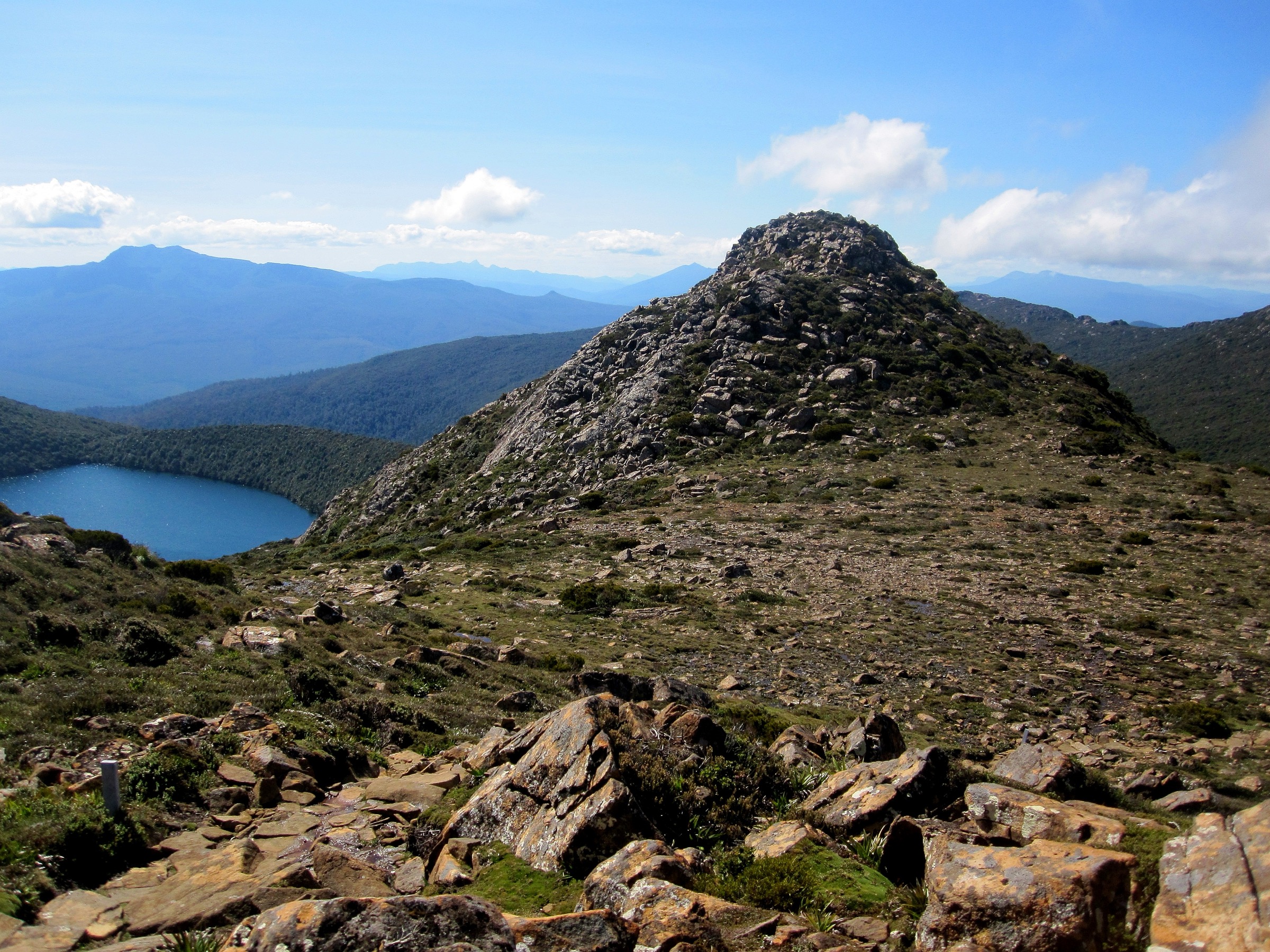 View from Hartz Peak across the Southwest Tasmania wilderness, Hartz Mountains National Park