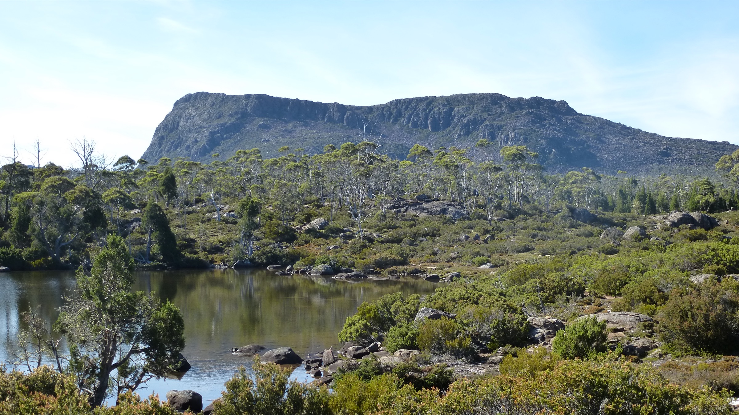 Solomons Jewels, a chain of tarns on the Central Plateau below Herods Gate