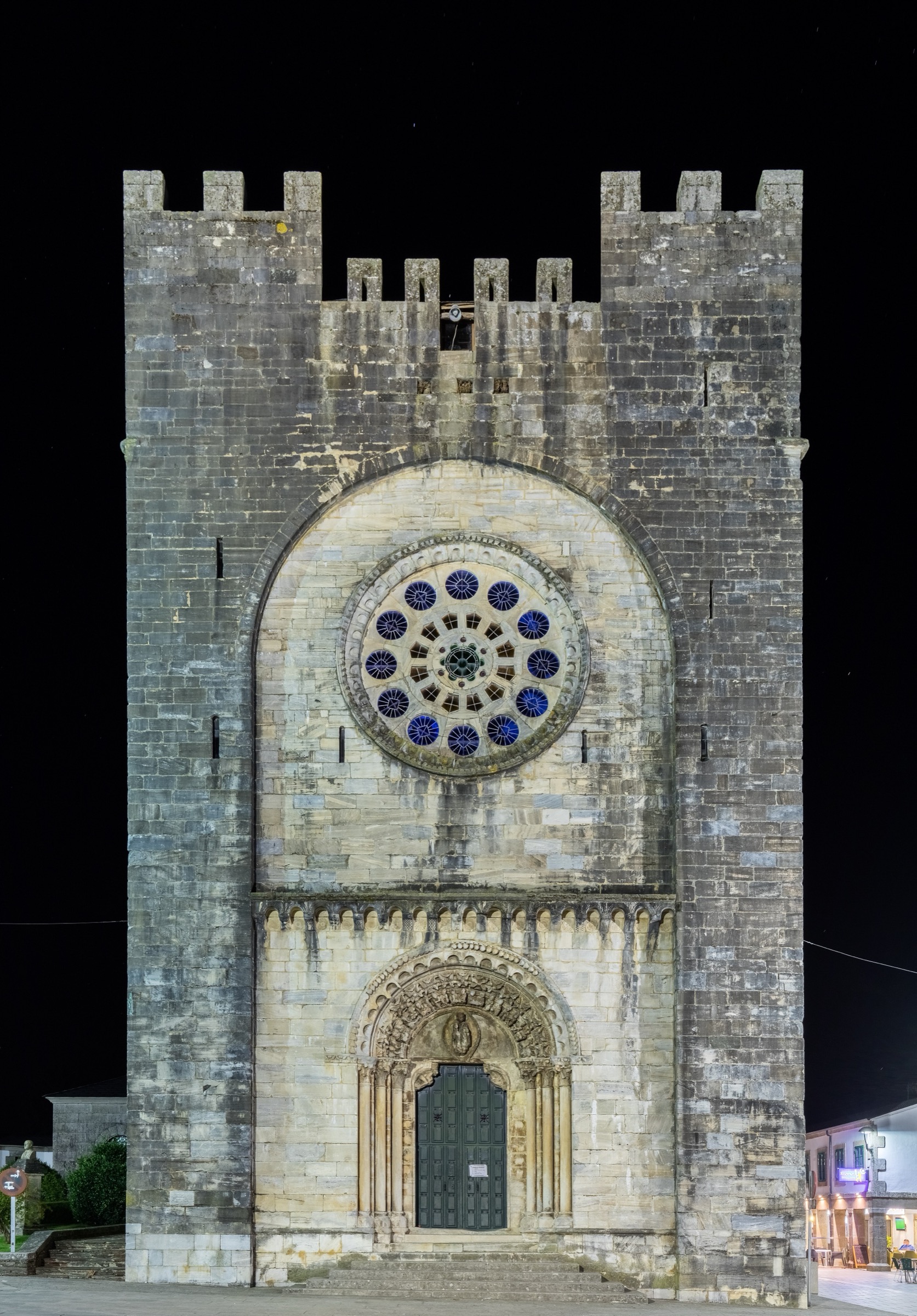 Romanesque church of San Nicolás in Portomarín, moved stone by stone from the flooded old town