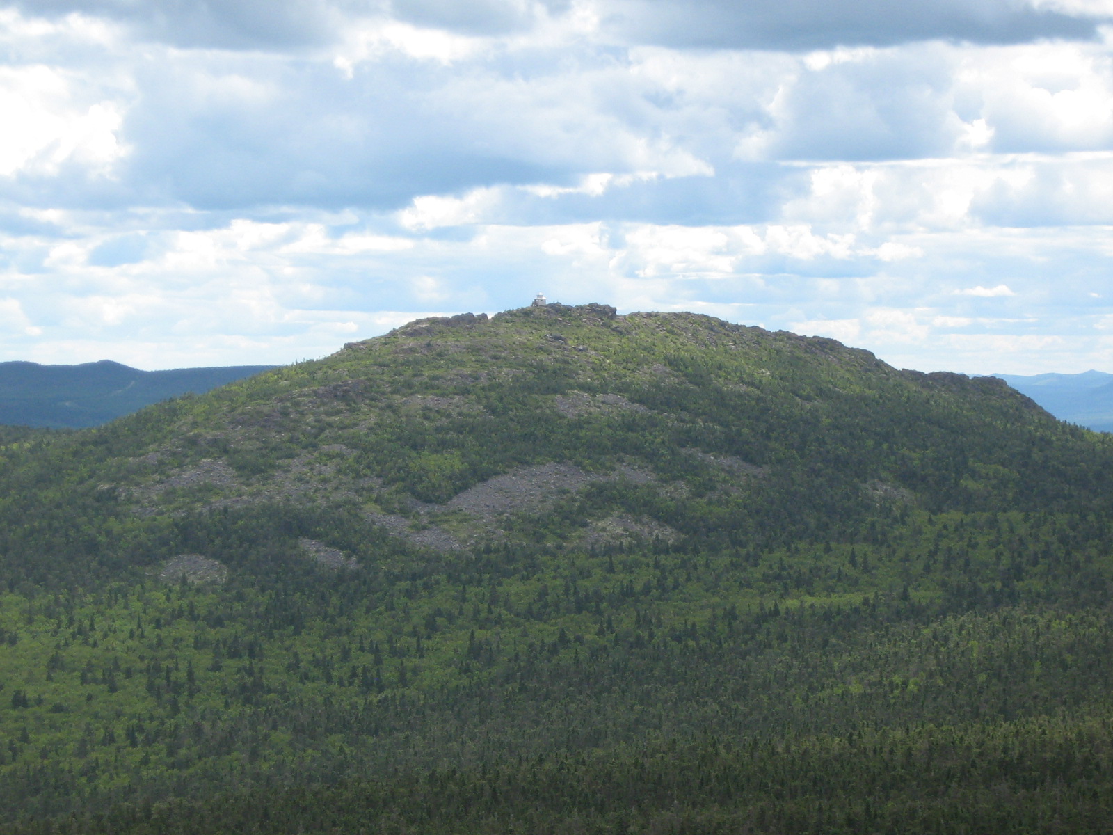 Mount Carleton seen from the summit of Mount Head along the connecting ridge trail