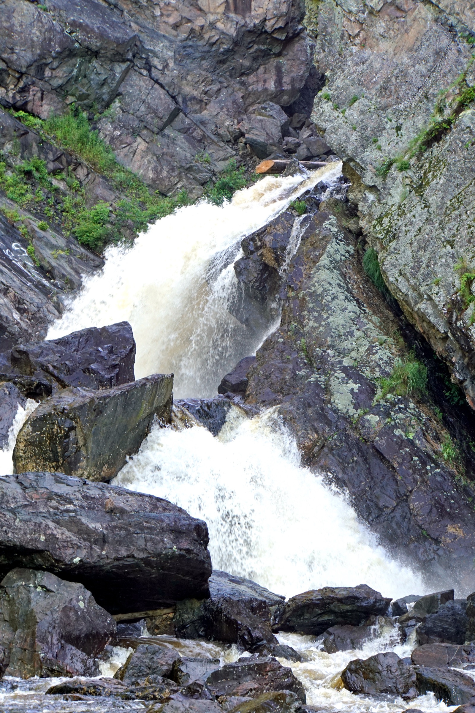 Economy Falls on the Economy River in the Kenomee Wilderness Area, central Cobequid Mountains