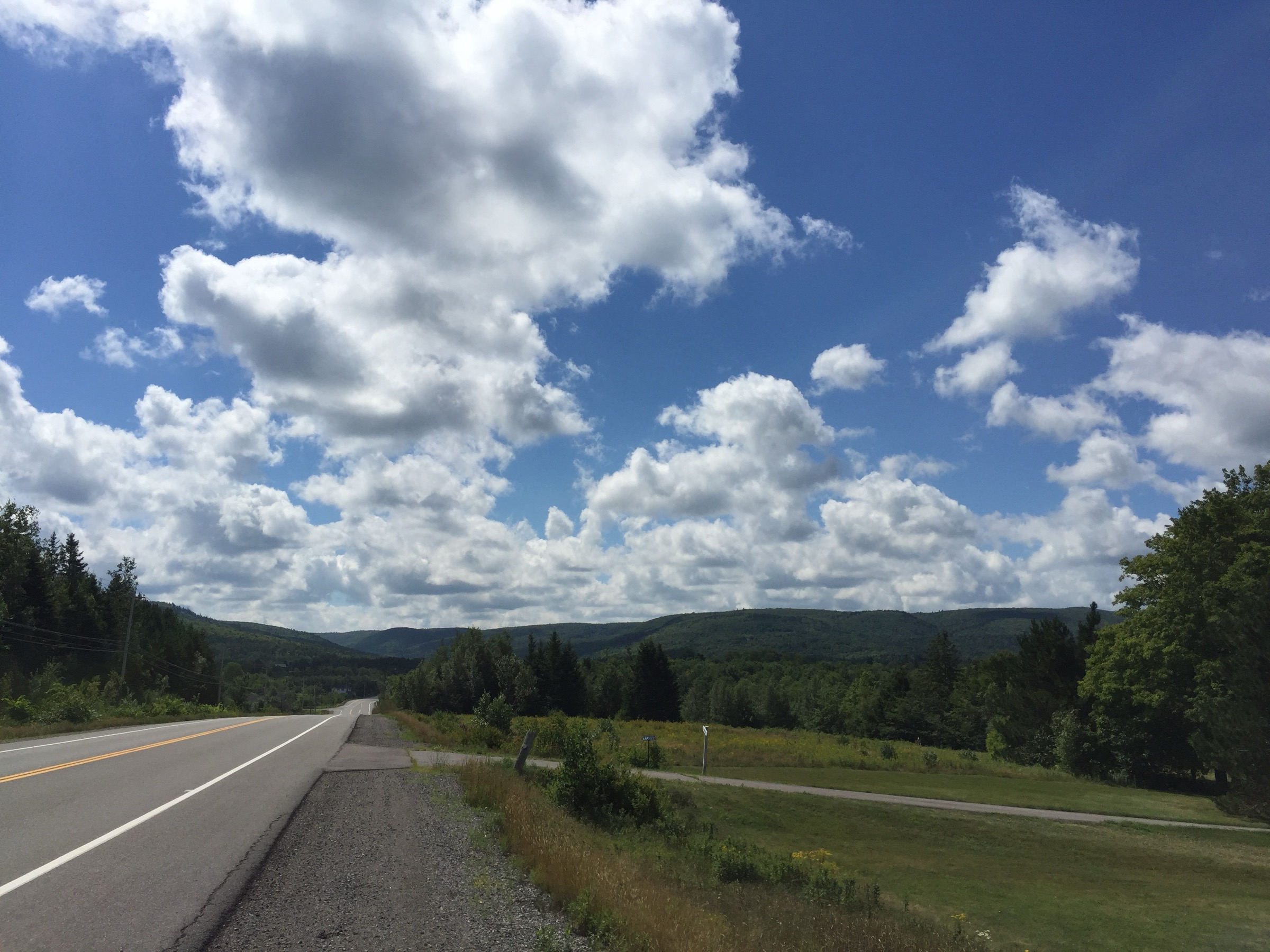 The Wentworth Valley in the central Cobequid Mountains, the lowest pass through the range