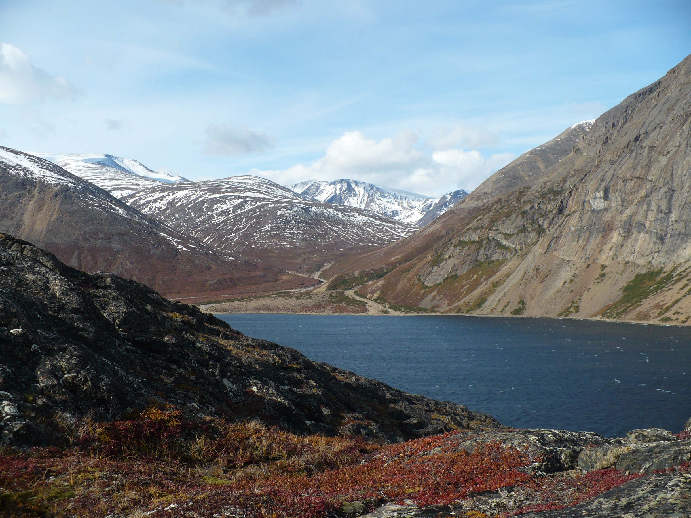 Nachvak Fjord looking into the fjord interior toward the western arms