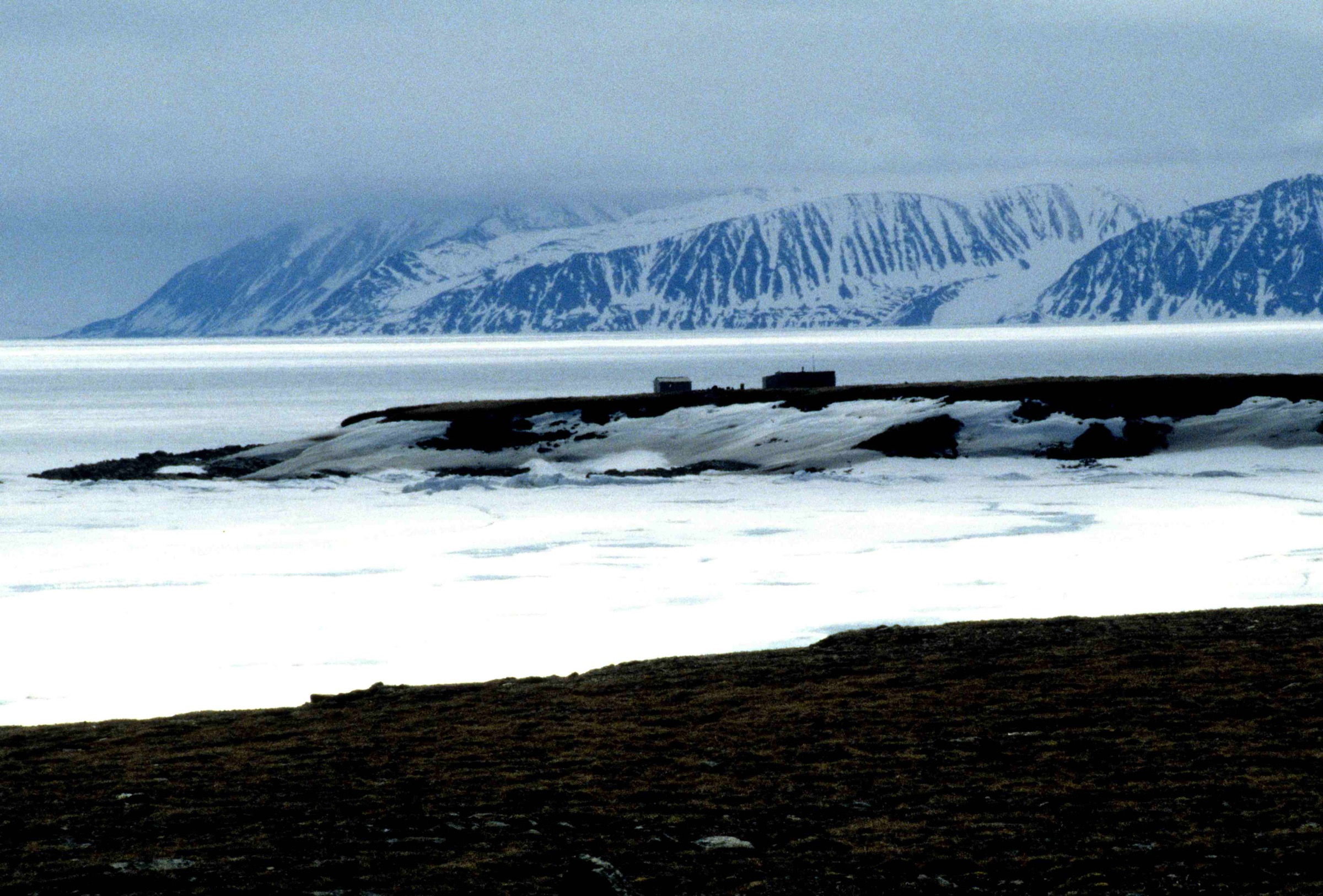 Relicts of a Hudson's Bay-era trading post at Button Point, south-eastern Bylot Island