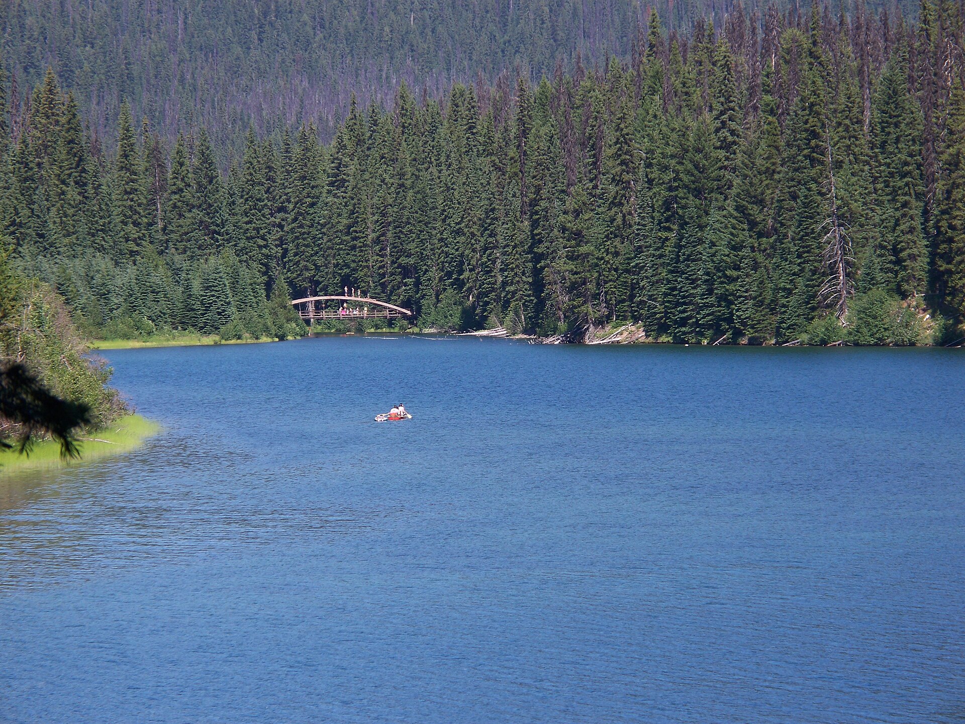 Canoe on Lightning Lake, E.C. Manning Provincial Park
