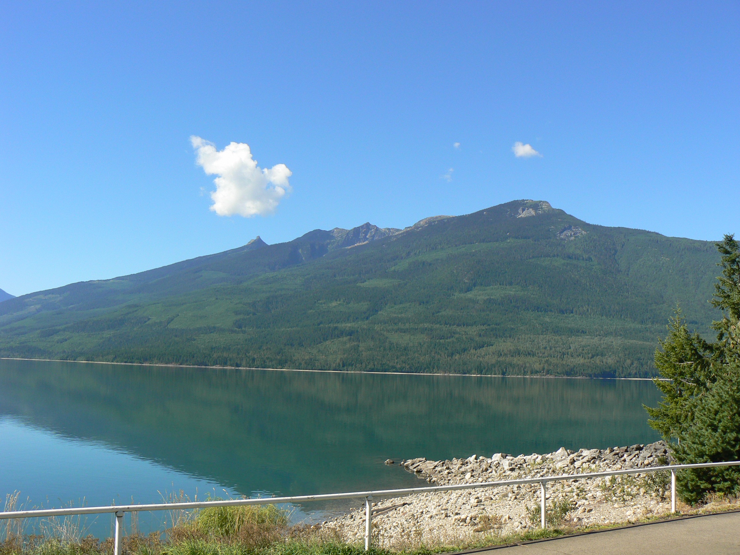 Upper Arrow Lake and Saddle Mountain viewed from Nakusp