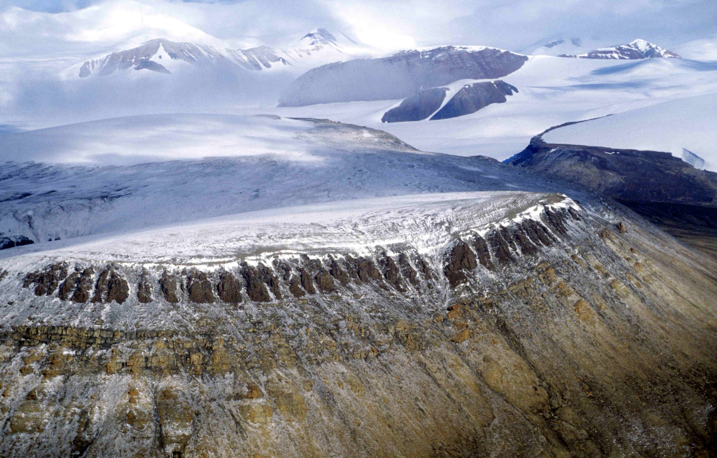 The British Empire Range north of Lake Hazen — Skeleton Creek drains the southern slopes of the foothills shown