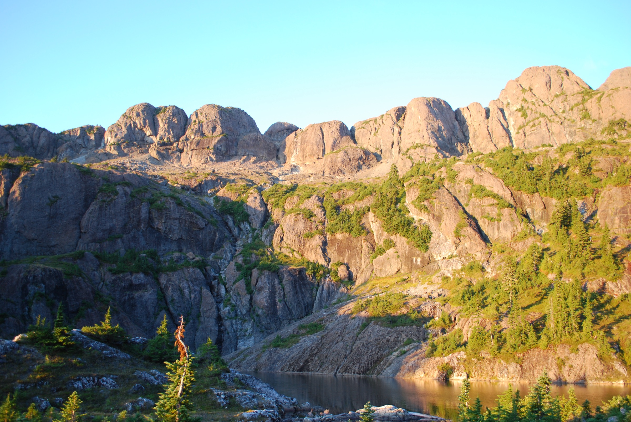 Mt Arrowsmith ridge with Jewel Lake, Vancouver Island