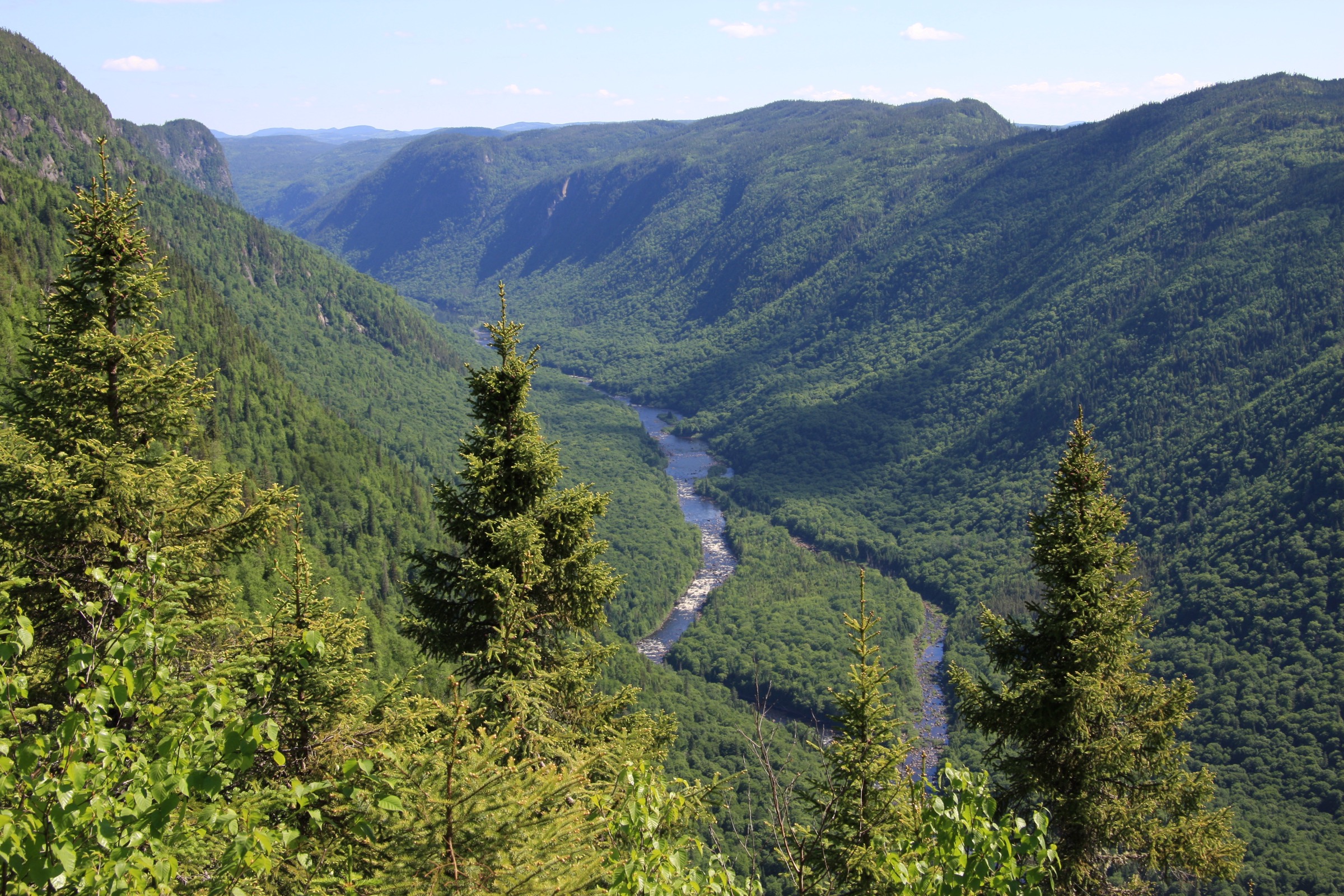 View of the Jacques-Cartier River valley from Mont Andante