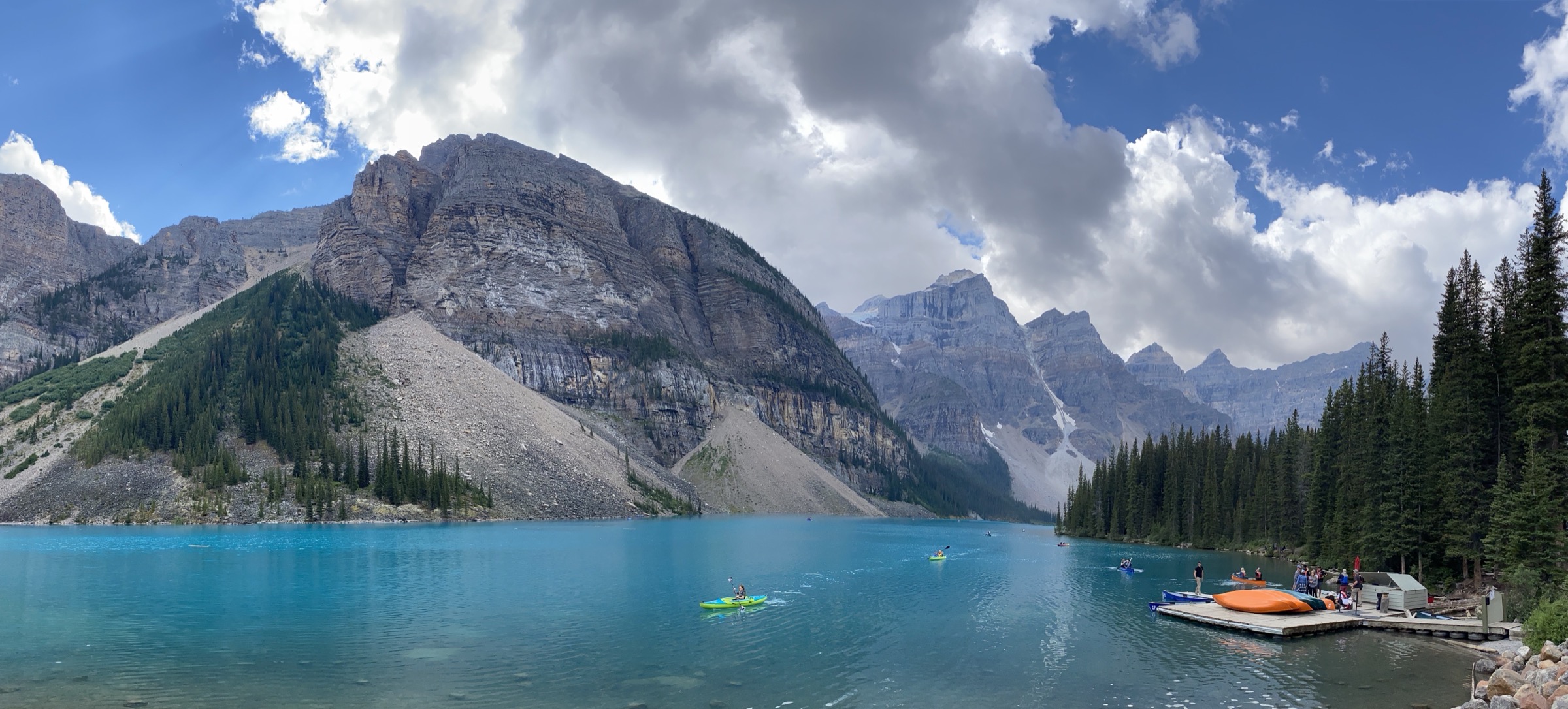 Moraine Lake and the Valley of the Ten Peaks at the trailhead