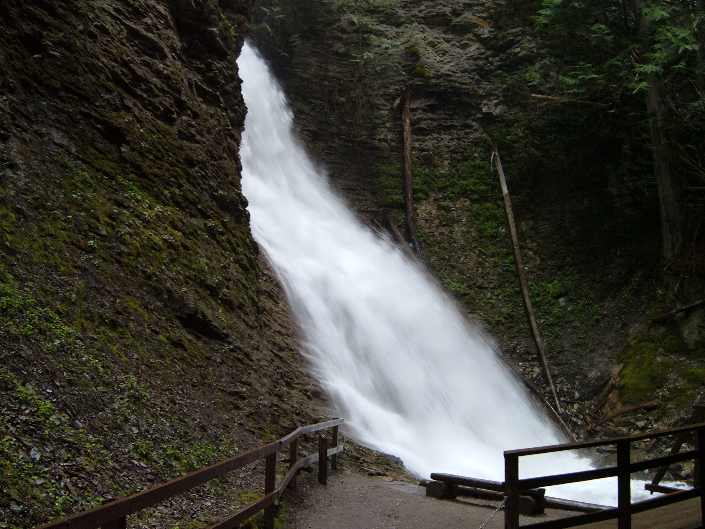 Margaret Falls in Reinecker Creek canyon, Herald Provincial Park, Shuswap Lake