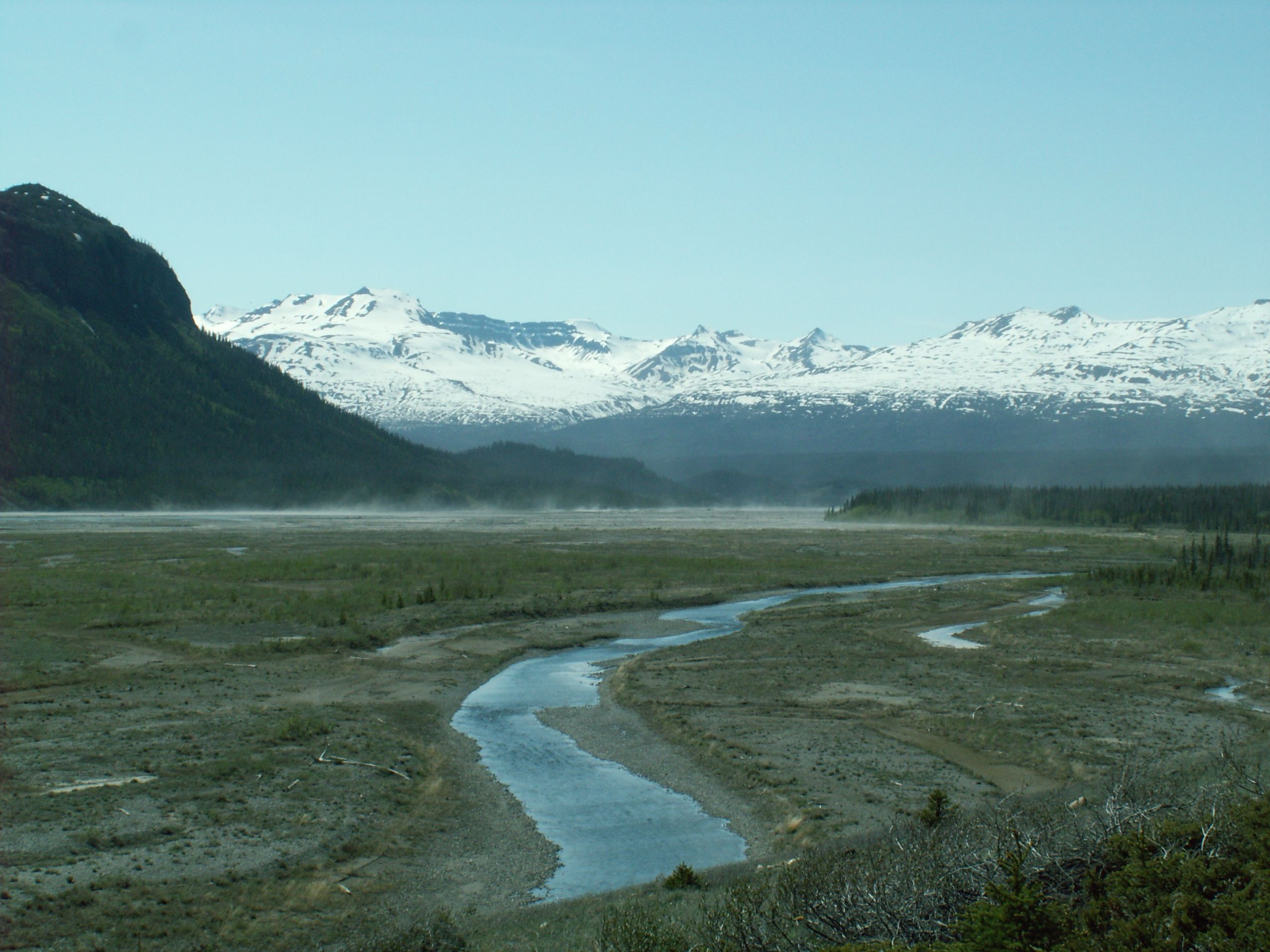 Alsek River near Sugden Creek, in the broader Dezadeash and Mush Lake drainage of southern Kluane