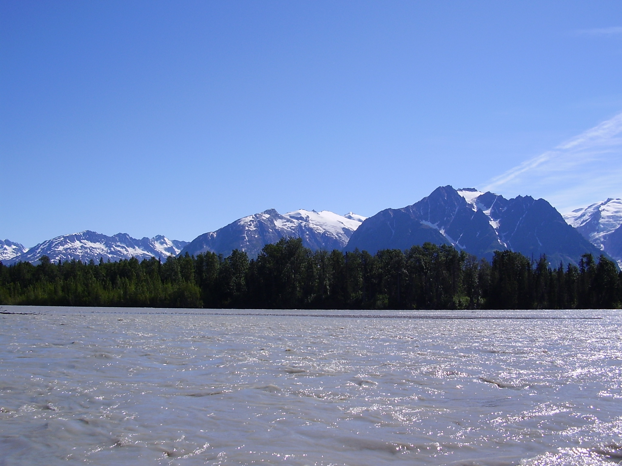 Confluence of the Alsek and Tatshenshini rivers in Tatshenshini-Alsek Provincial Park