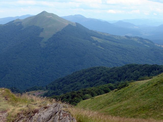 Połonina Wetlińska open meadow ridge in the Polish Bieszczady