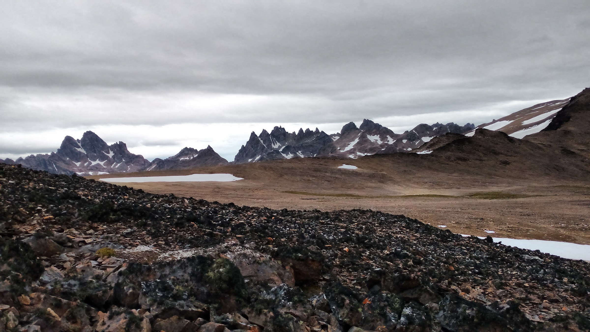 The Dientes de Navarino skyline seen from Cerro Bandera above Puerto Williams
