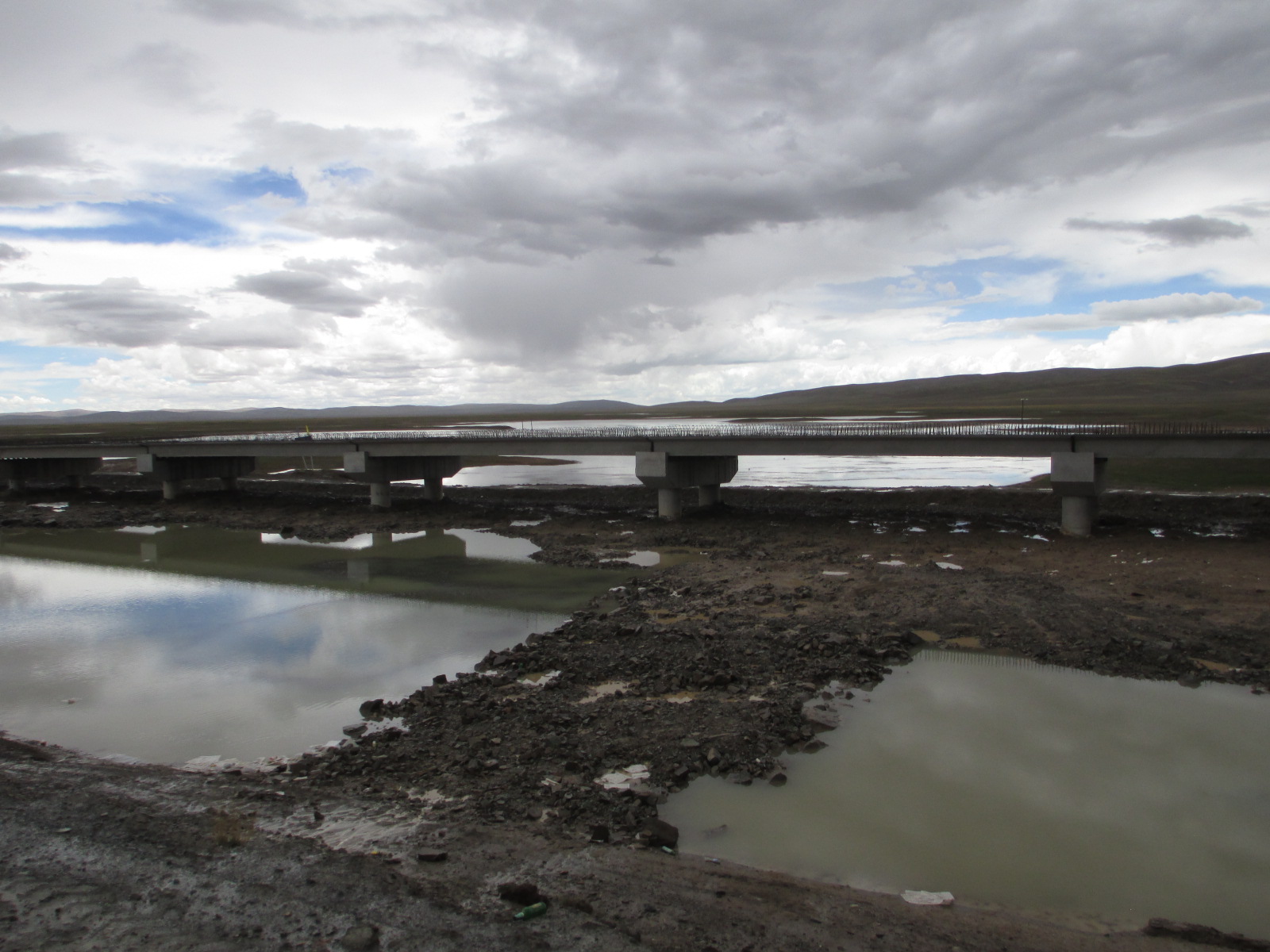 The first bridge on the Yellow River at Madoi, Qinghai