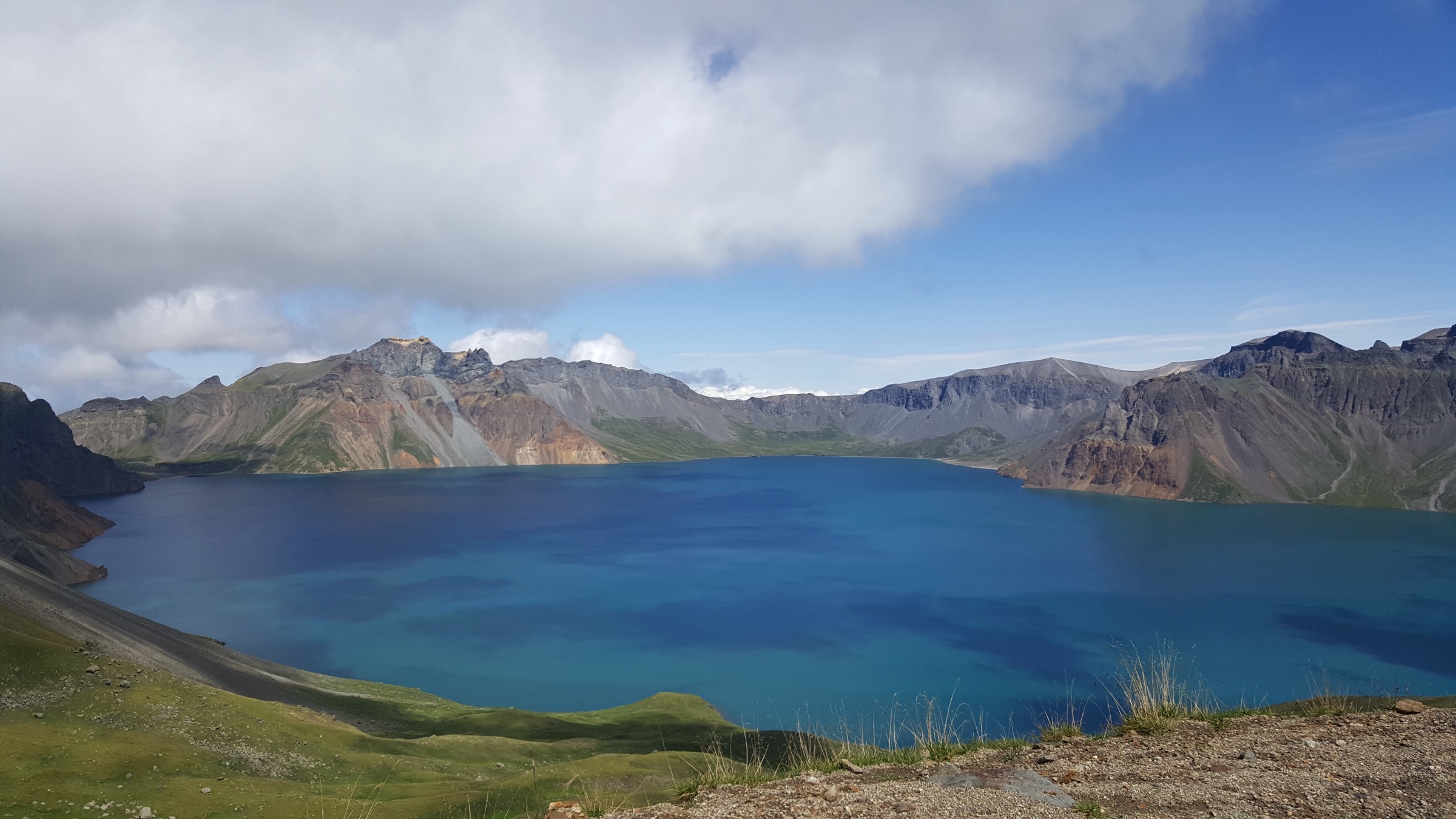 Tianchi (Heaven Lake) viewed from the West Slope of Changbai Shan