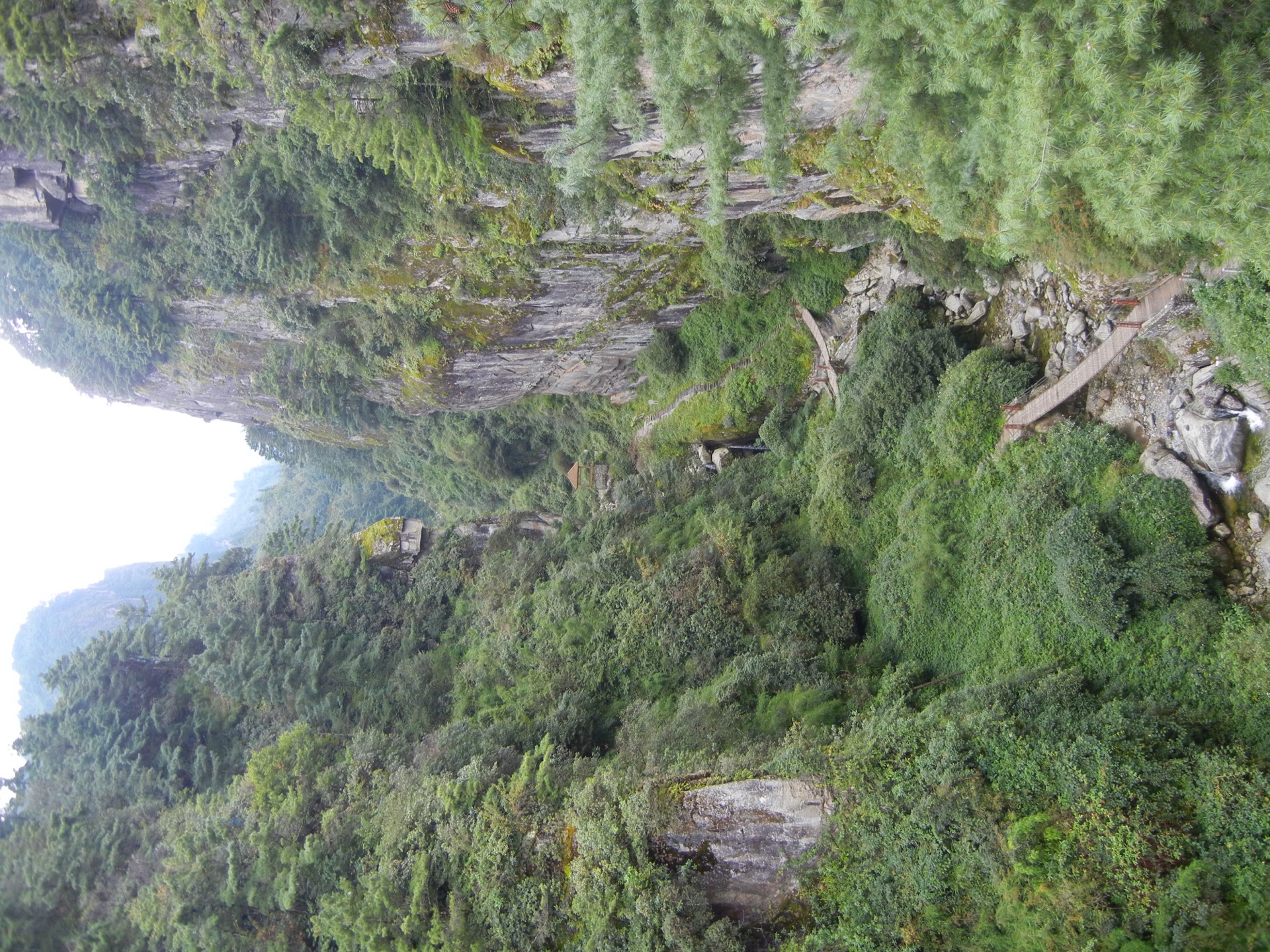 The Cangshan Grand Canyon, a stream-cut gorge on the eastern face of the range below the Jade Belt corridor