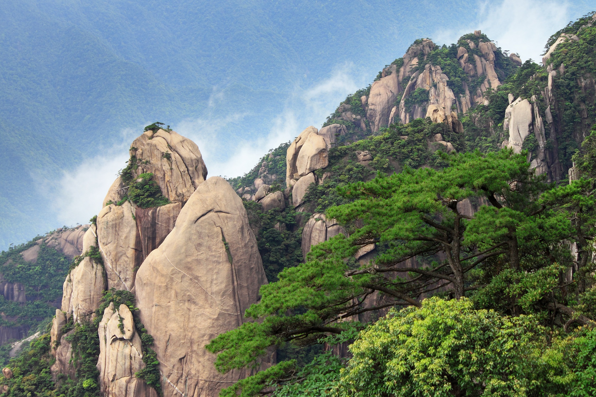 West Coast cliff plank road, Sanqing Shan, Jiangxi