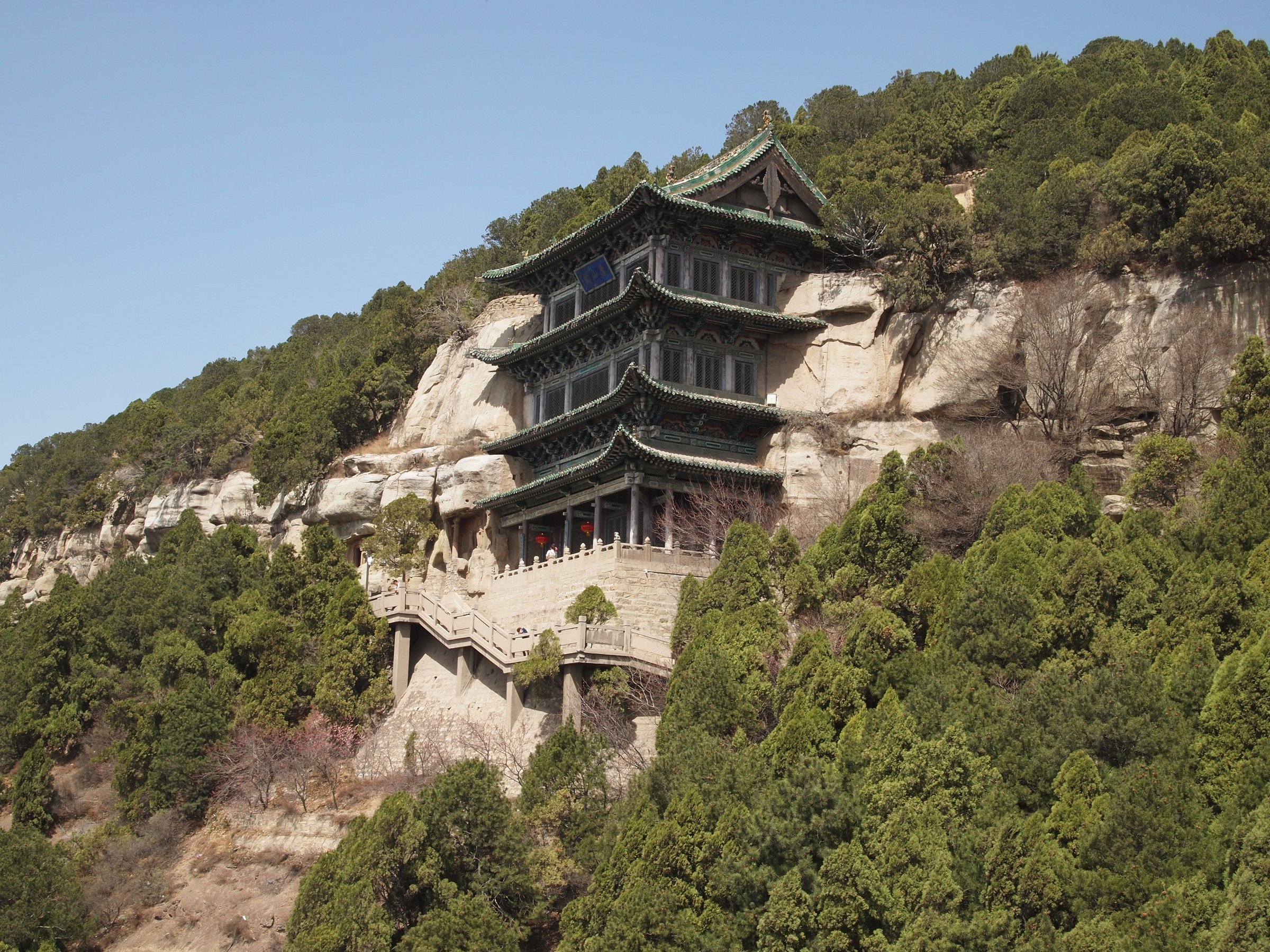 China — Luliang Mountains: Fen River Escarpment, Shanxi