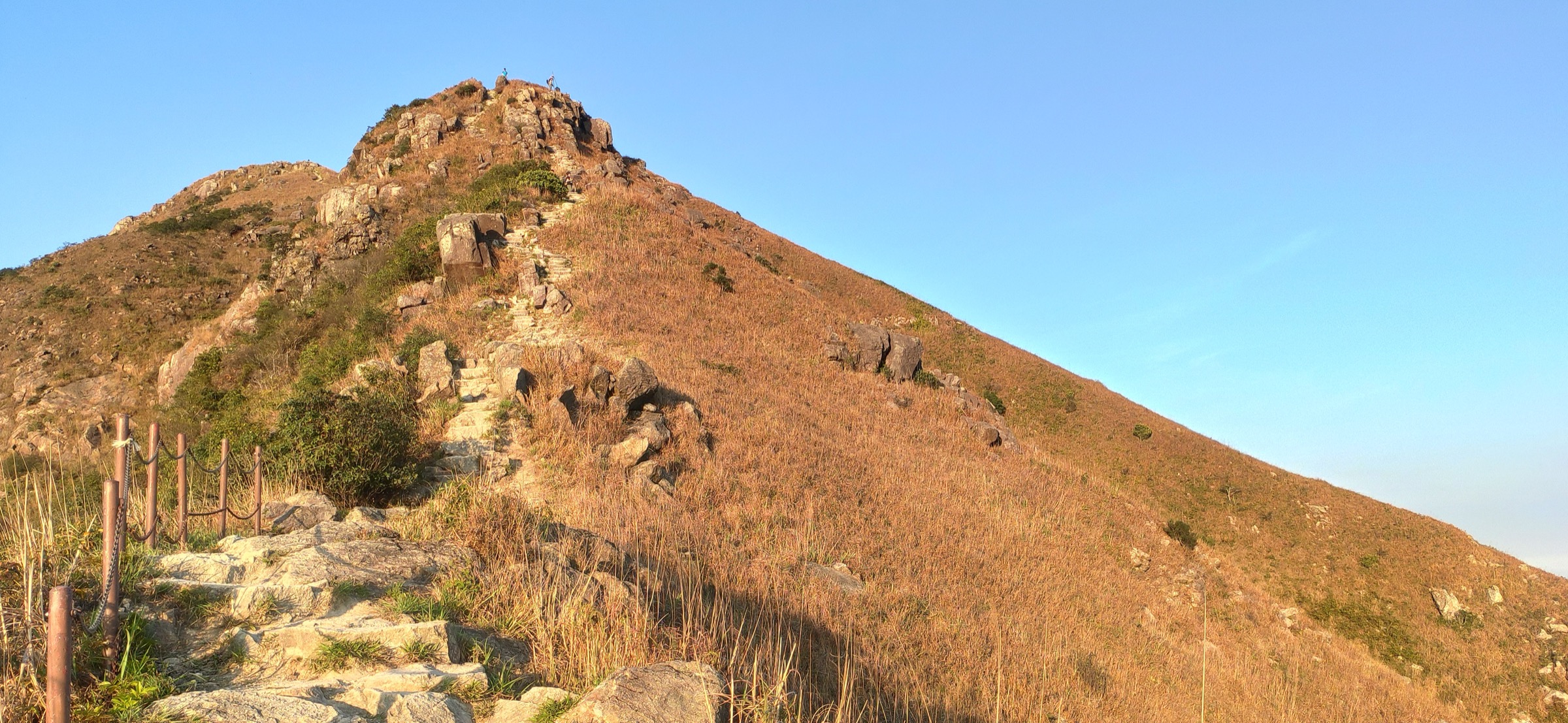 Summit ridge of Lantau Peak (Fung Wong Shan, 934 m) on Lantau Island, Hong Kong