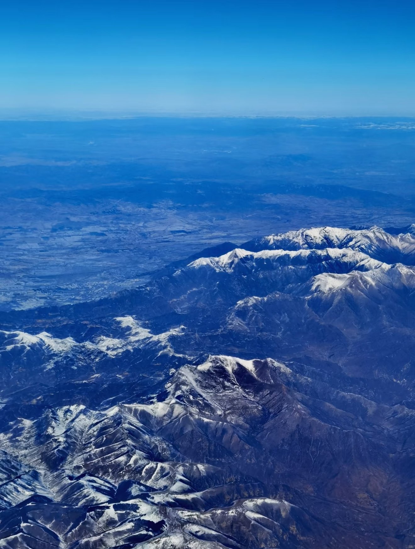 Taihang Mountains aerial view, Shanxi
