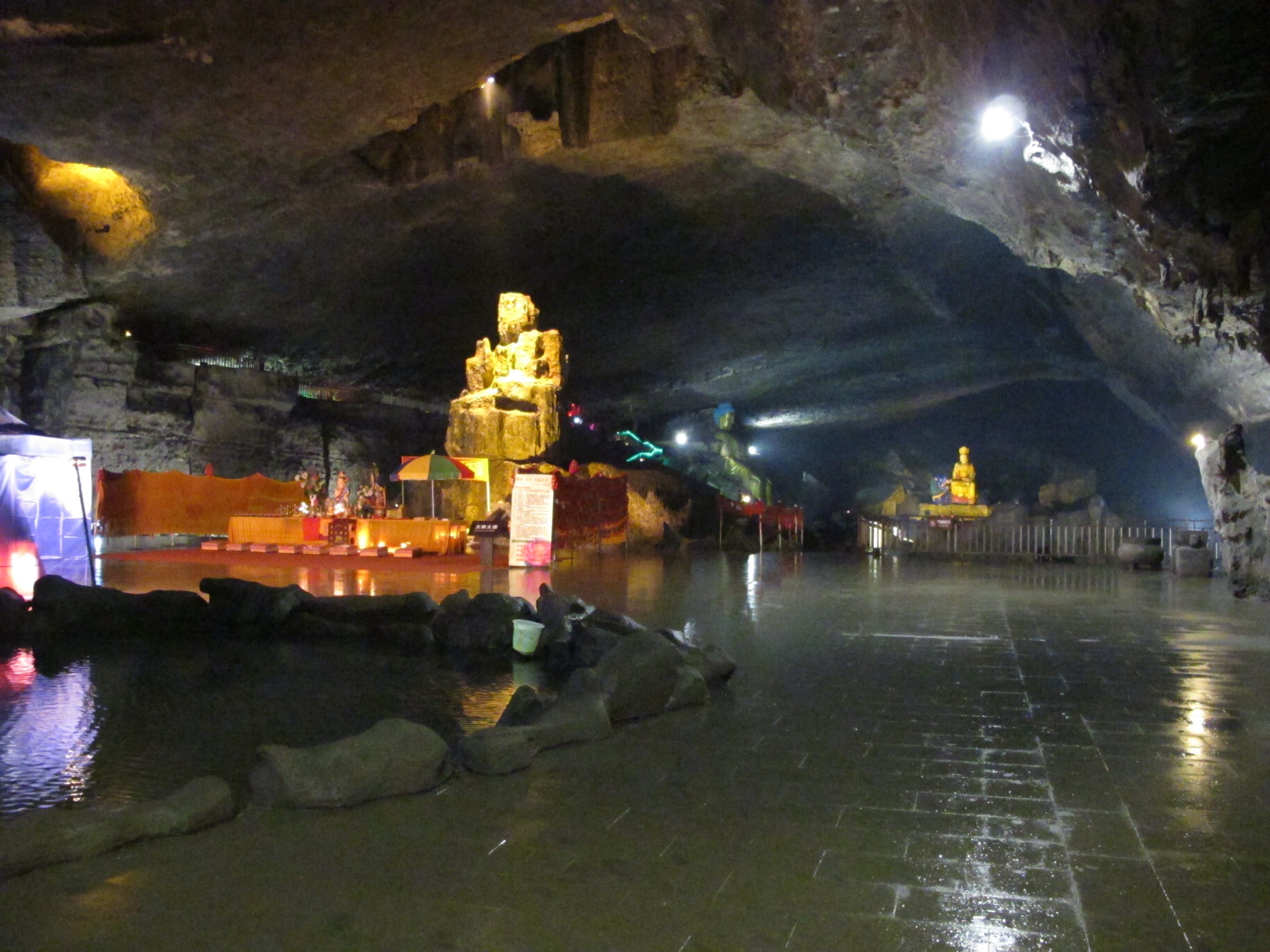 Karst pavement and dwarf vegetation on the Mount Jinfo summit plateau near the Old Buddha Cave