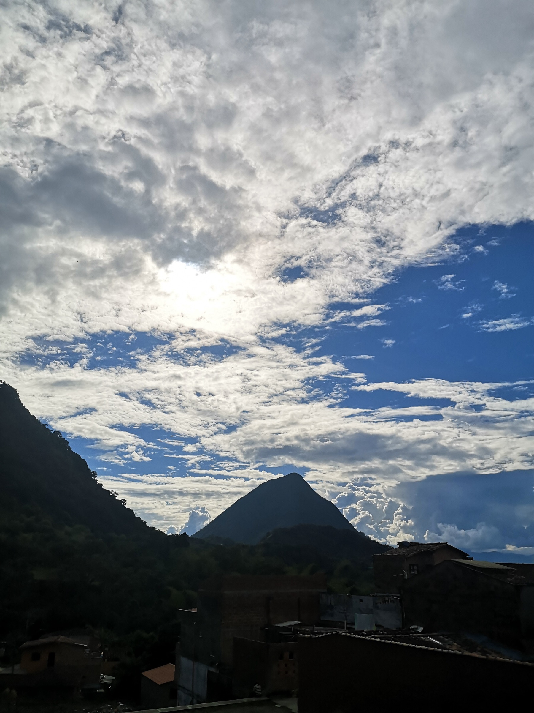 Cerro Tusa pyramid seen from Venecia, Antioquia
