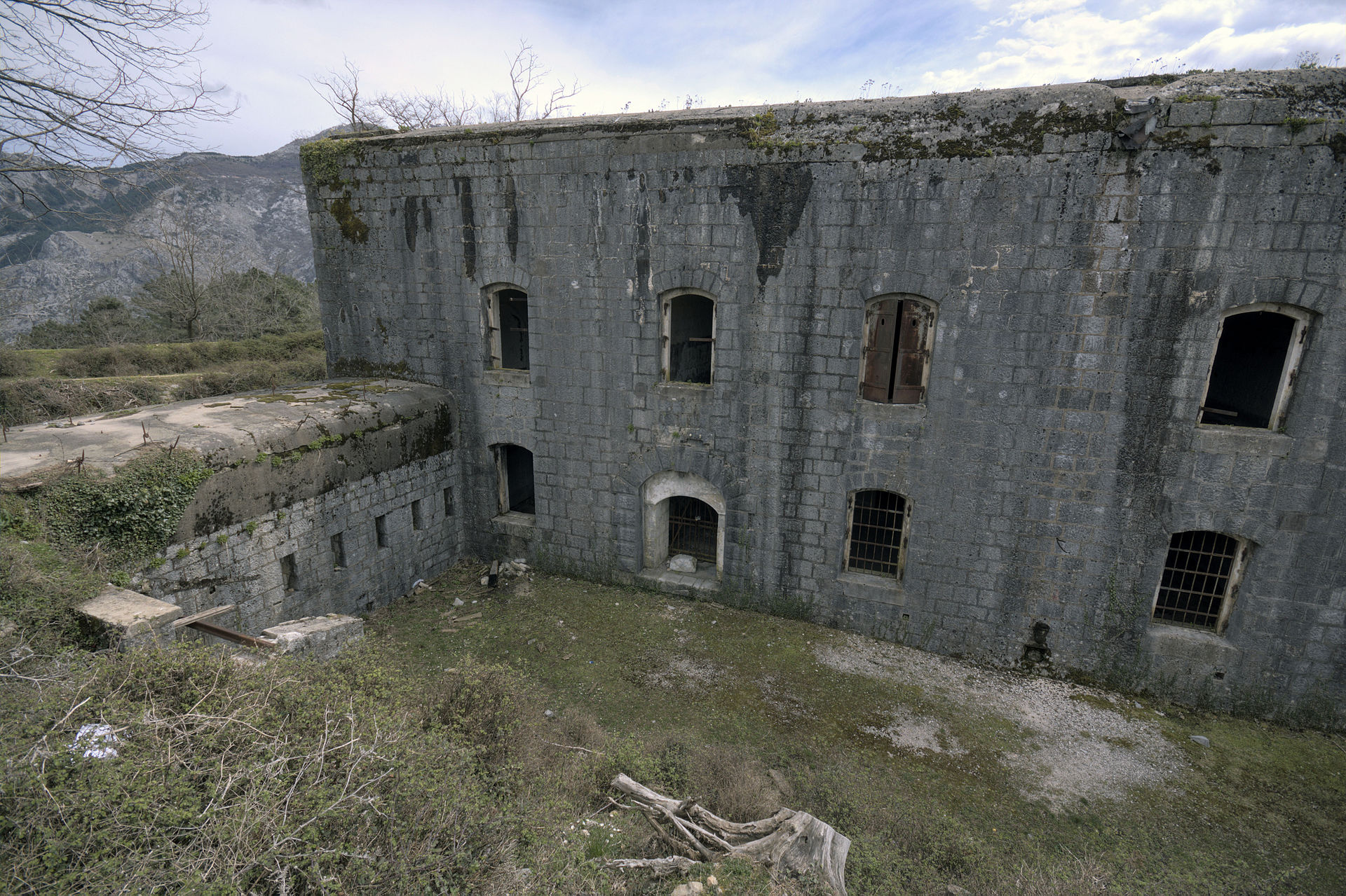 Entrance and caponier at Vrmac fortress
