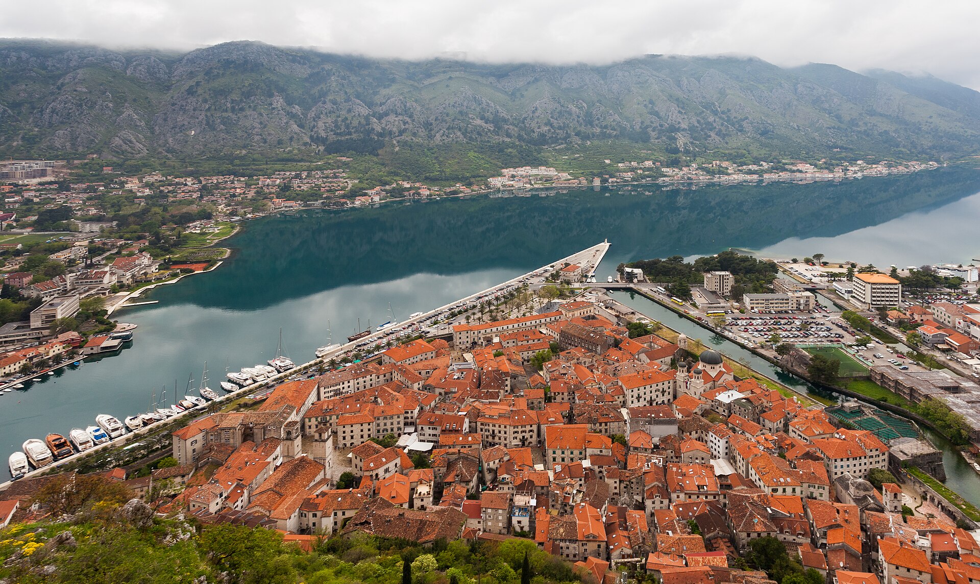 View over Kotor and the Bay of Kotor
