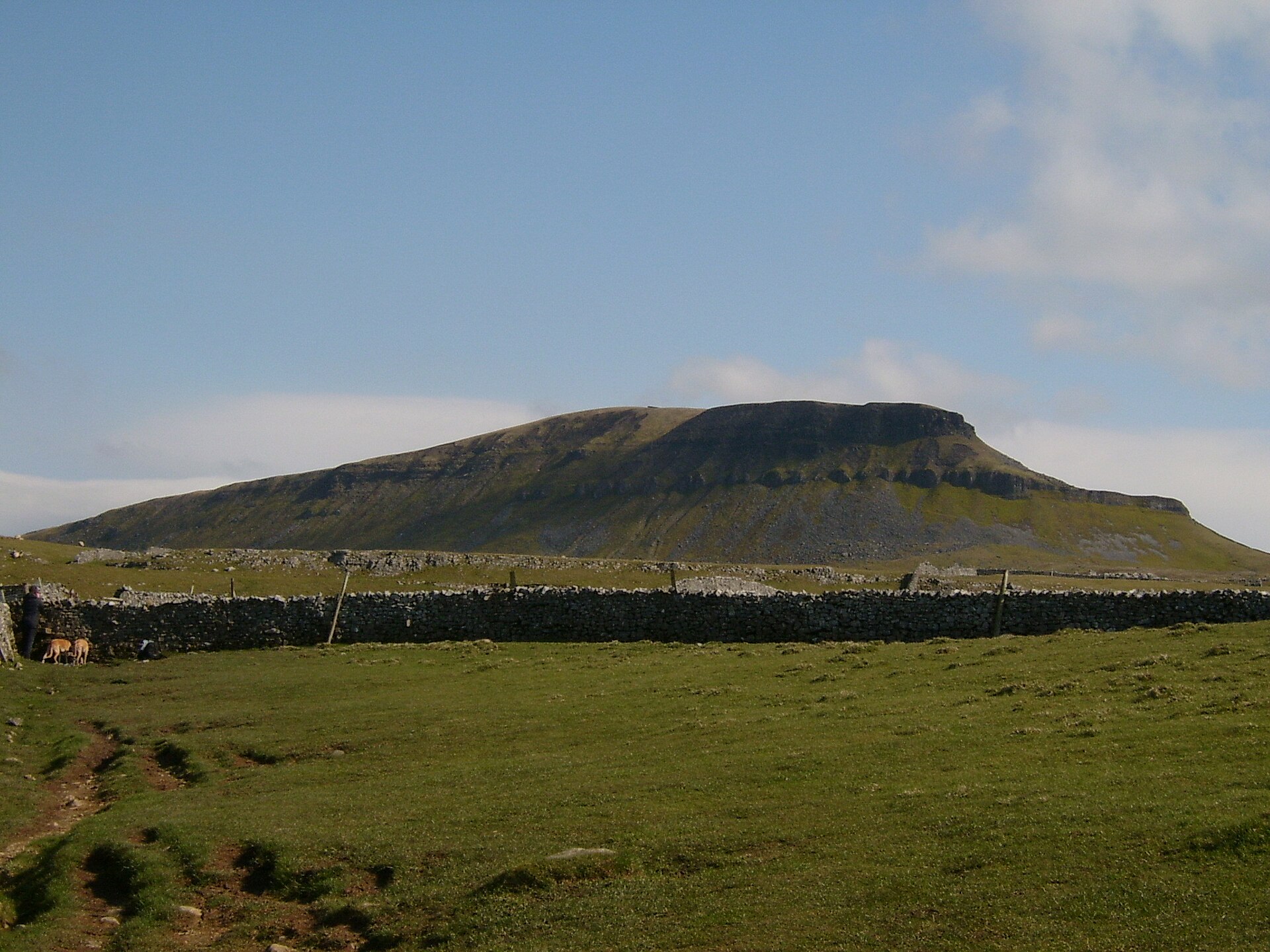 View of Pen-y-ghent from the ascent from Horton-in-Ribblesdale