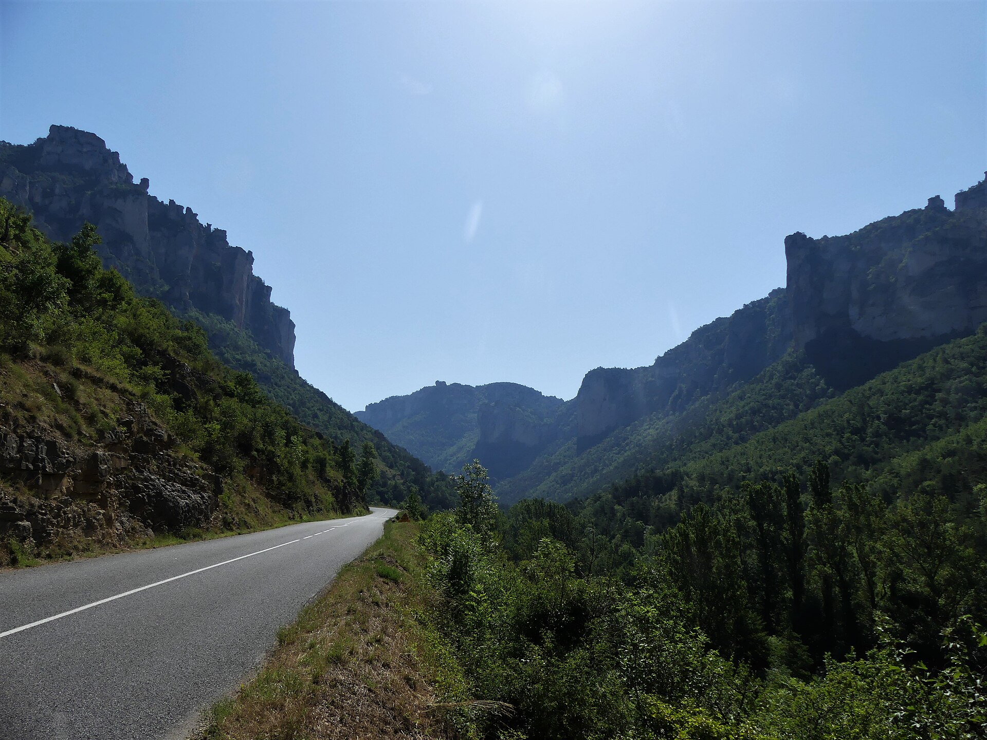 Le Rozier gorges Jonte depuis D996