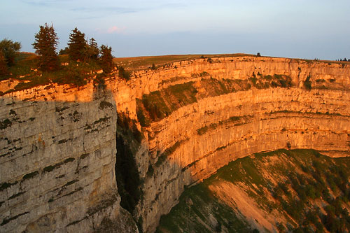 Creux du Van in morning light