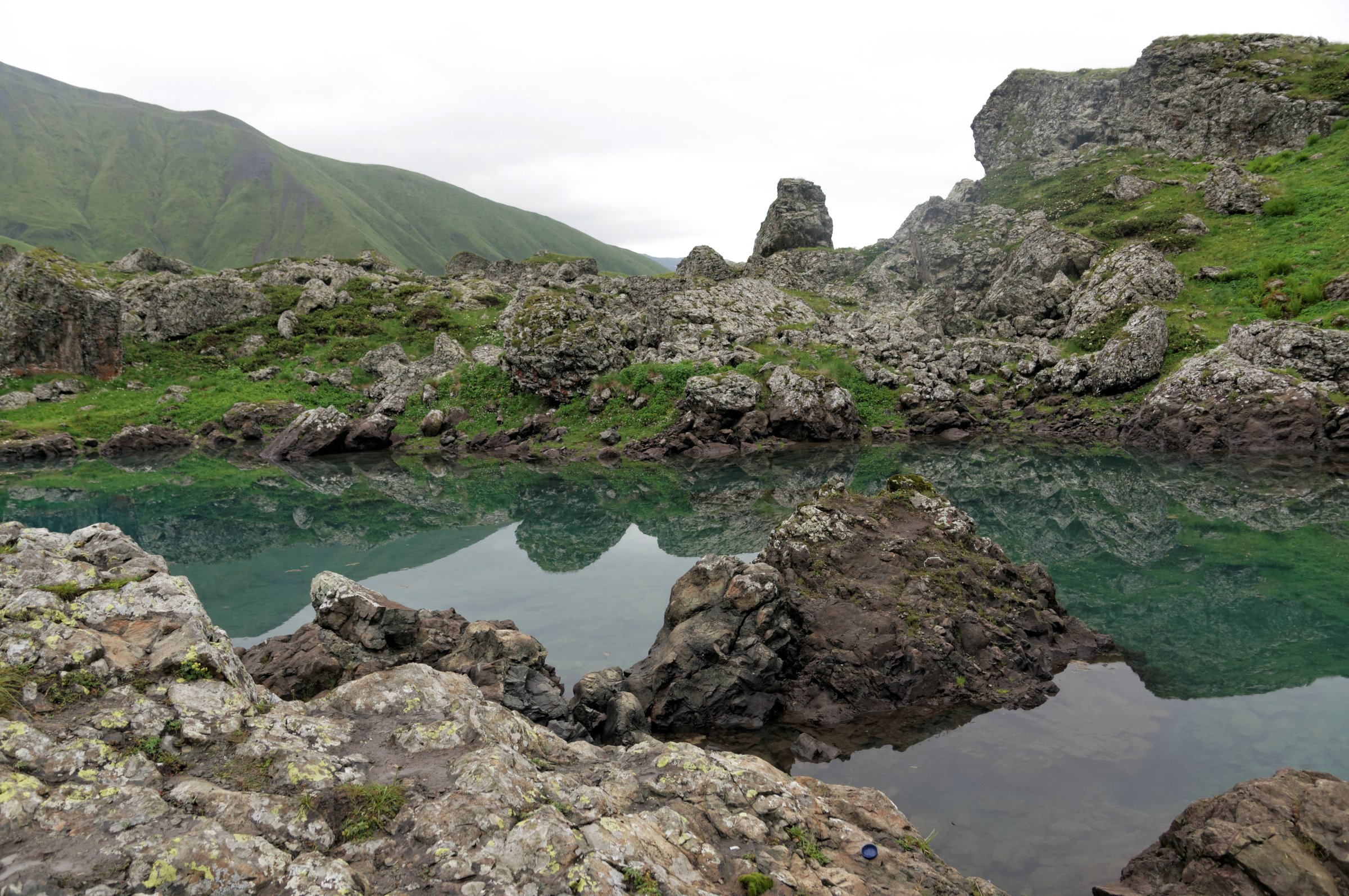 Abudelauri lakes under Chaukhi pass, Georgia
