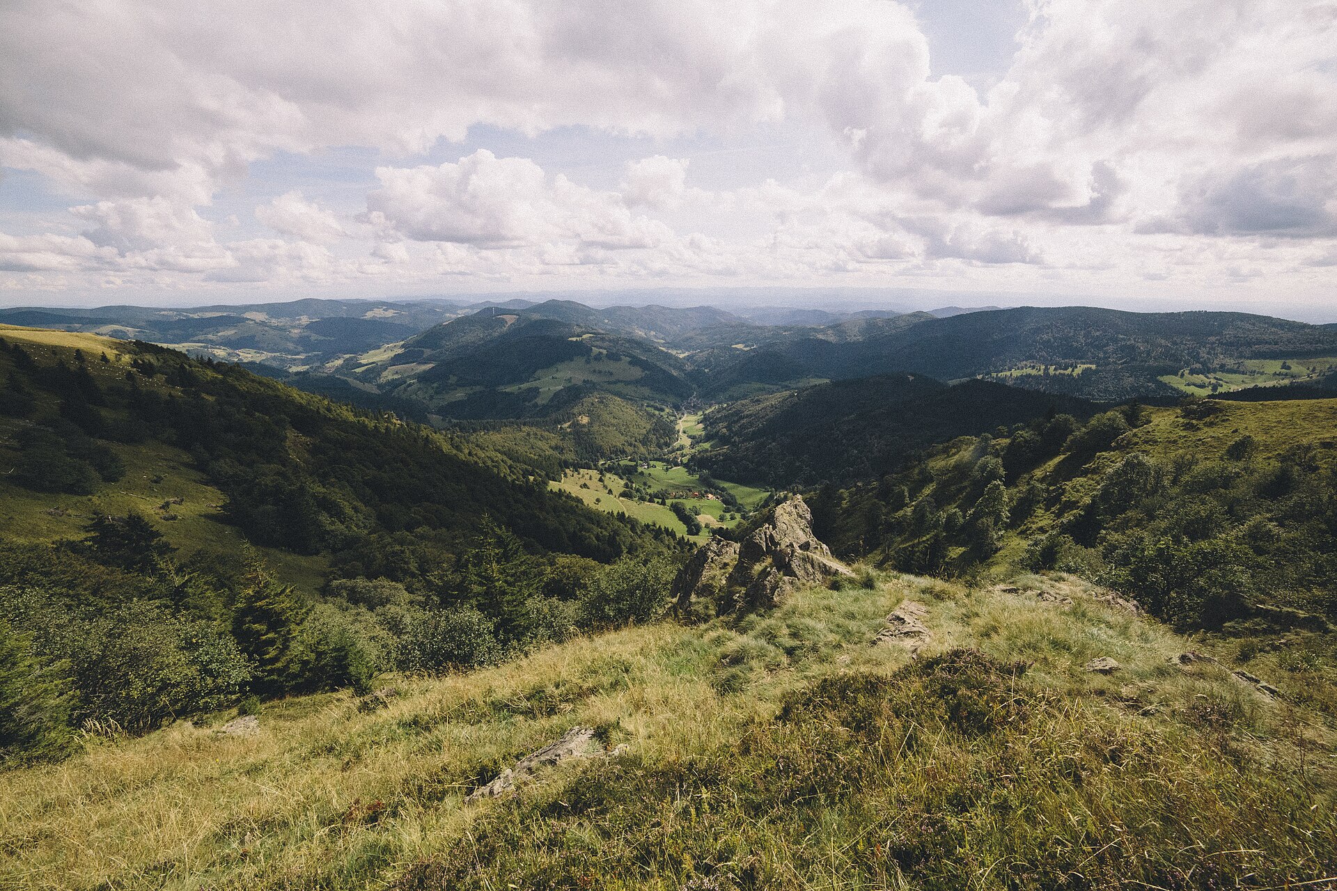 View from Belchen across the southern Black Forest