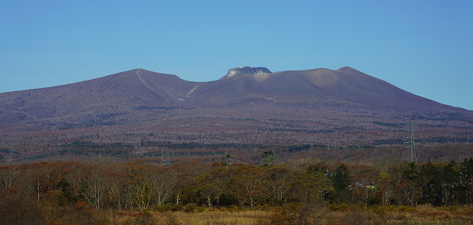 Mount Tarumae seen from the south-south-east