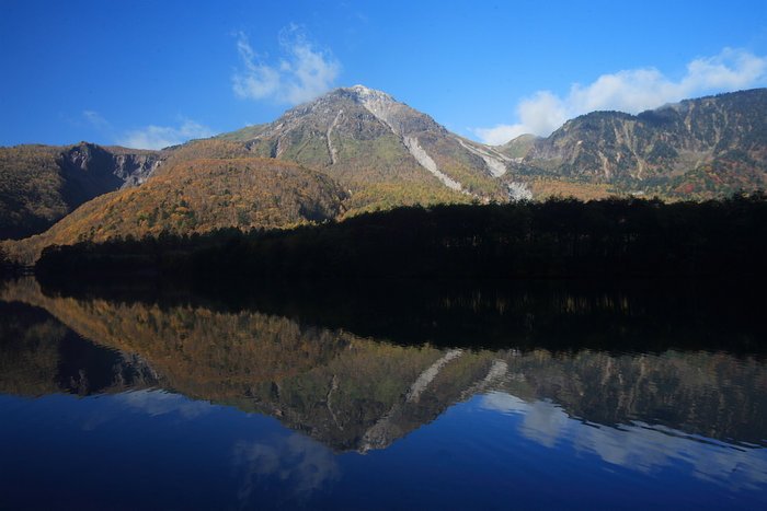 Yakedake and Taisho Pond from Kamikochi