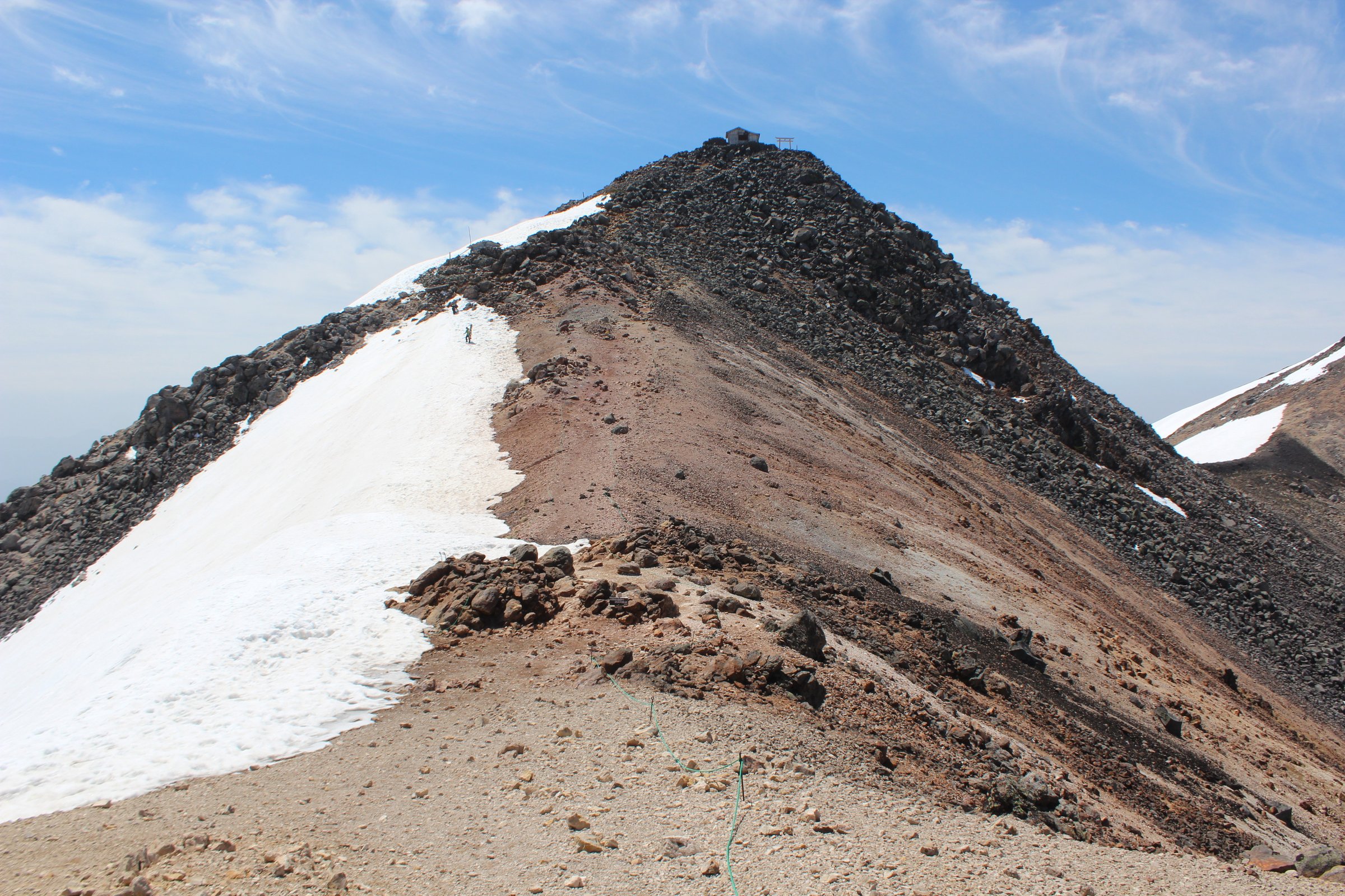 Kengamine of Mount Norikura from Mount Kodama