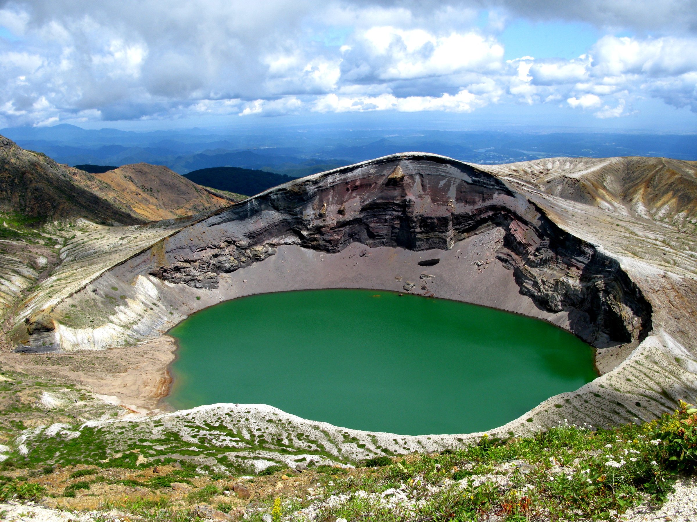 Zao Okama crater lake