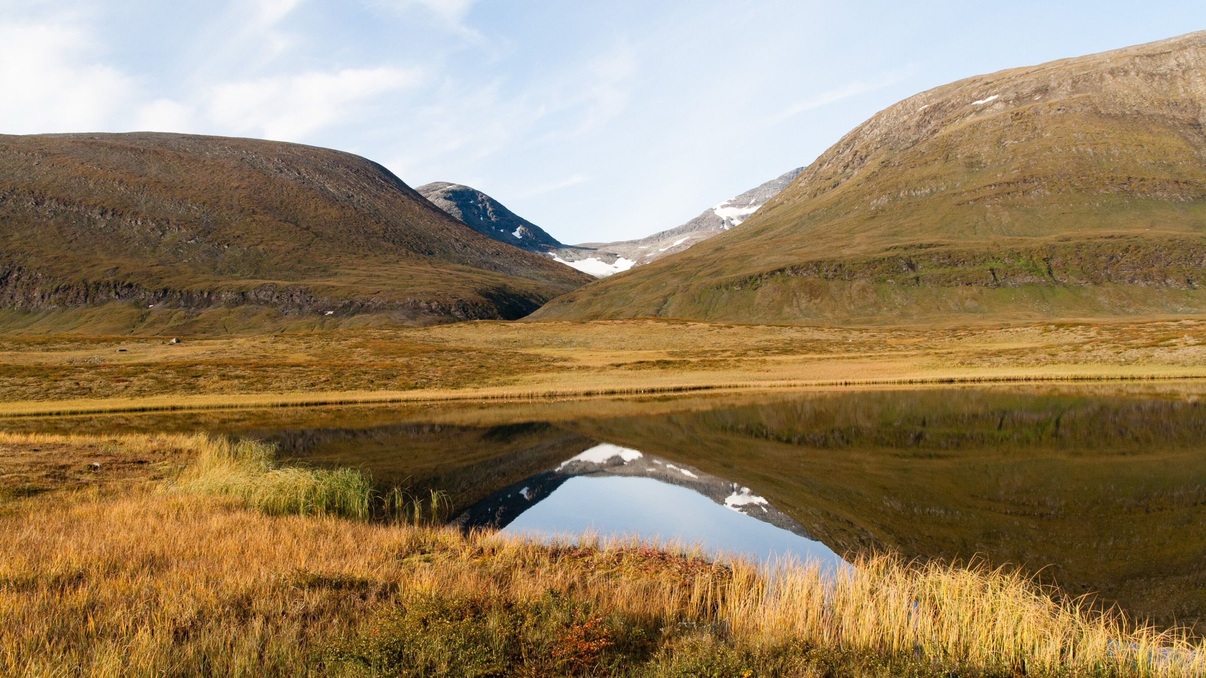 Kungsleden trail between Sälka and Singi in the northern Kebnekaise area